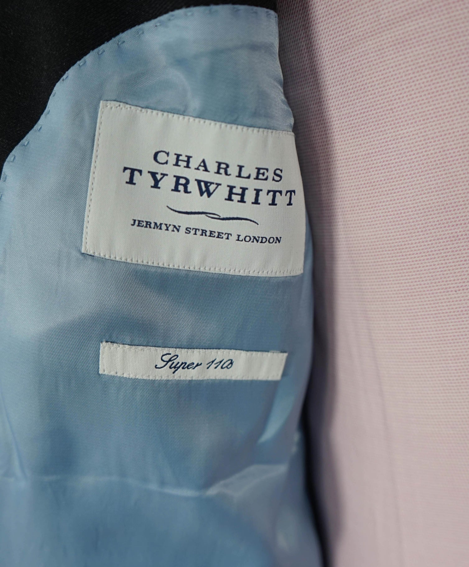 $420 CHARLES TYRWHITT - Solid Gray Super 110 Wool Blazer - 40L