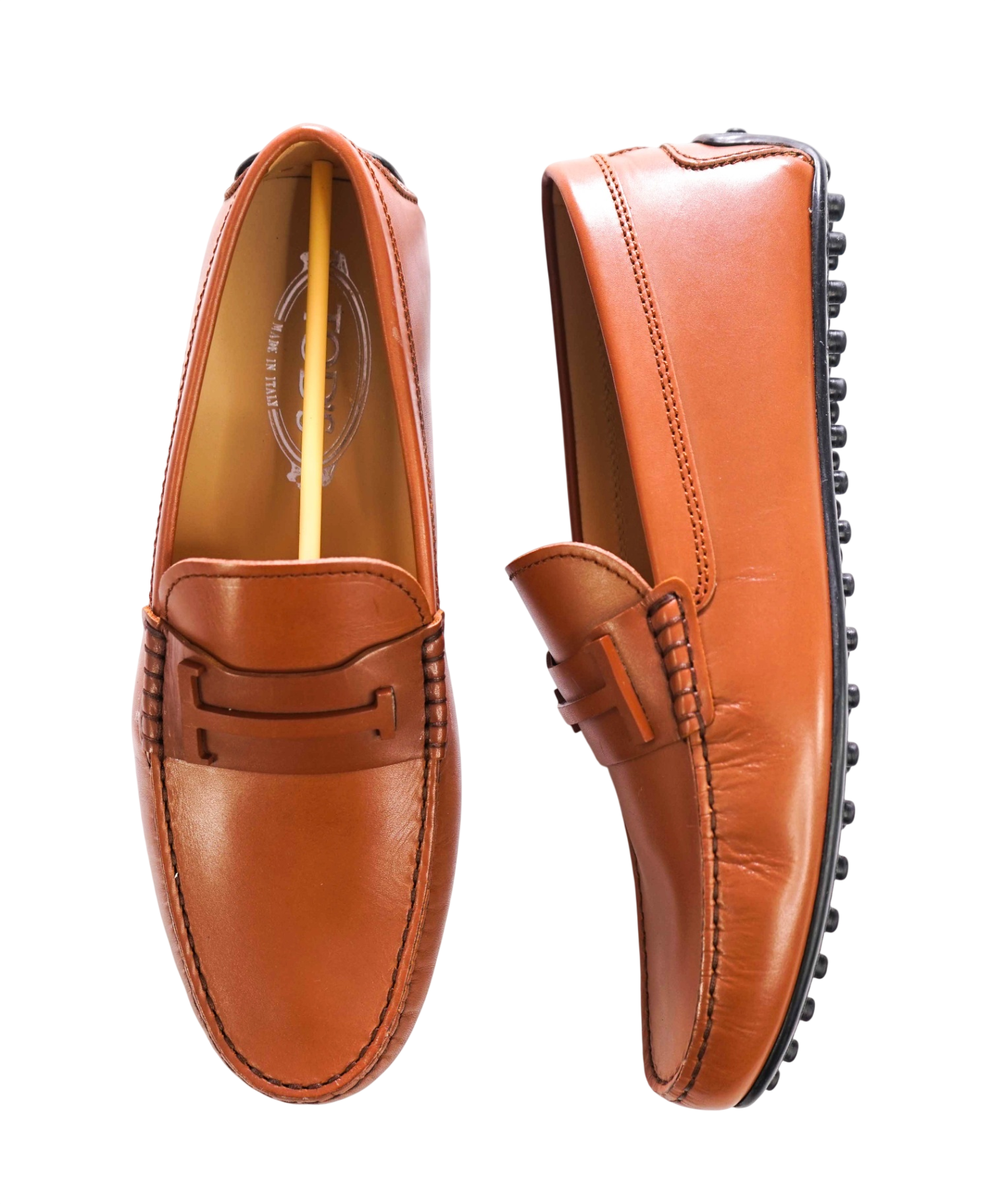 $975 TOD'S - Brown Leather Driving Loafers - US 7.5 (6.5UK)