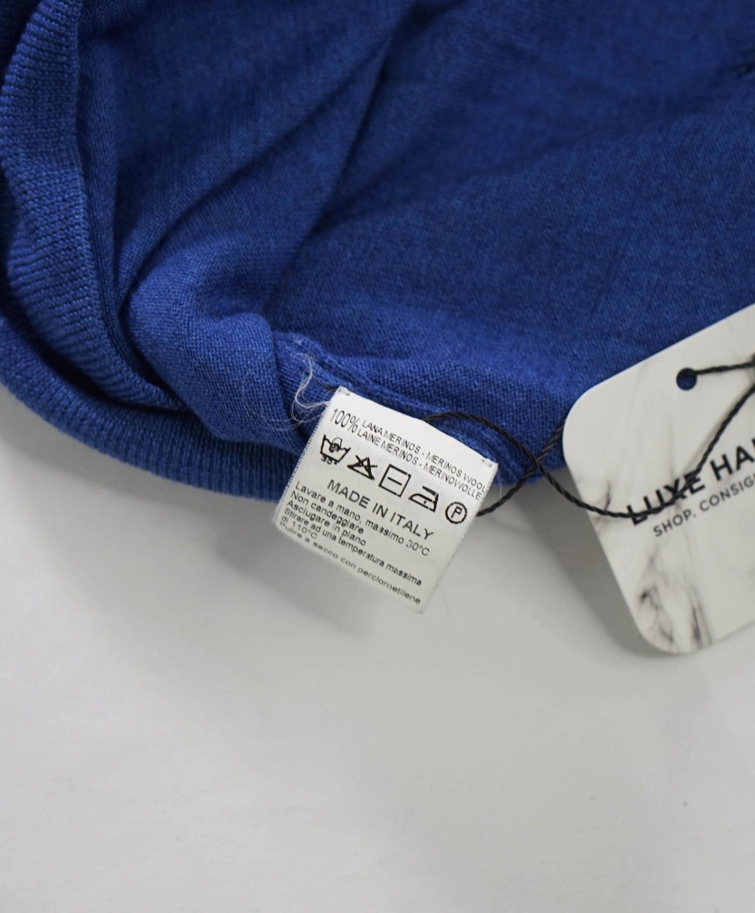 $1,495 ISAIA - Blue Wool Zip-up Bomber Sweater - S