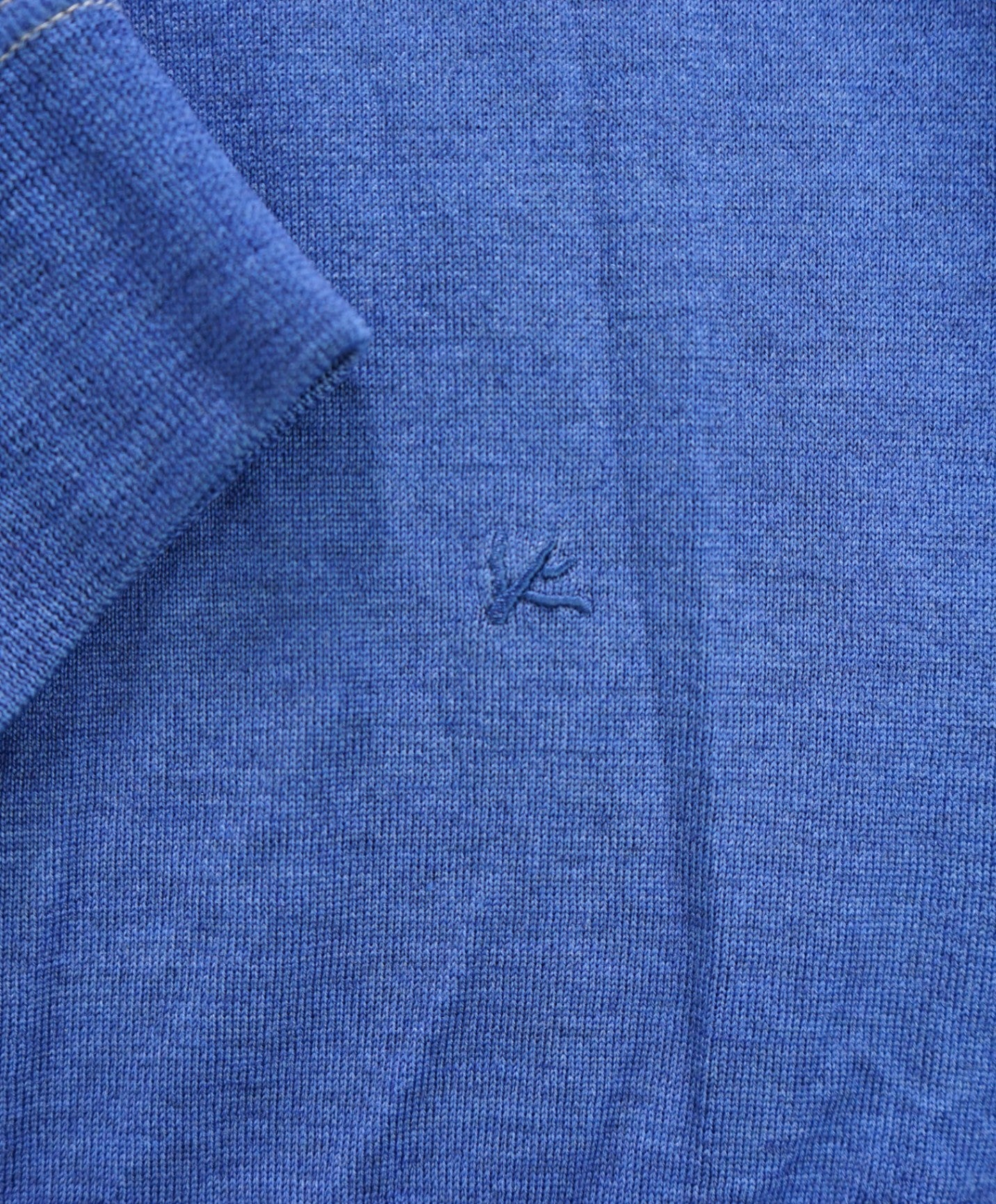$1,495 ISAIA - Blue Wool Zip-up Bomber Sweater - S