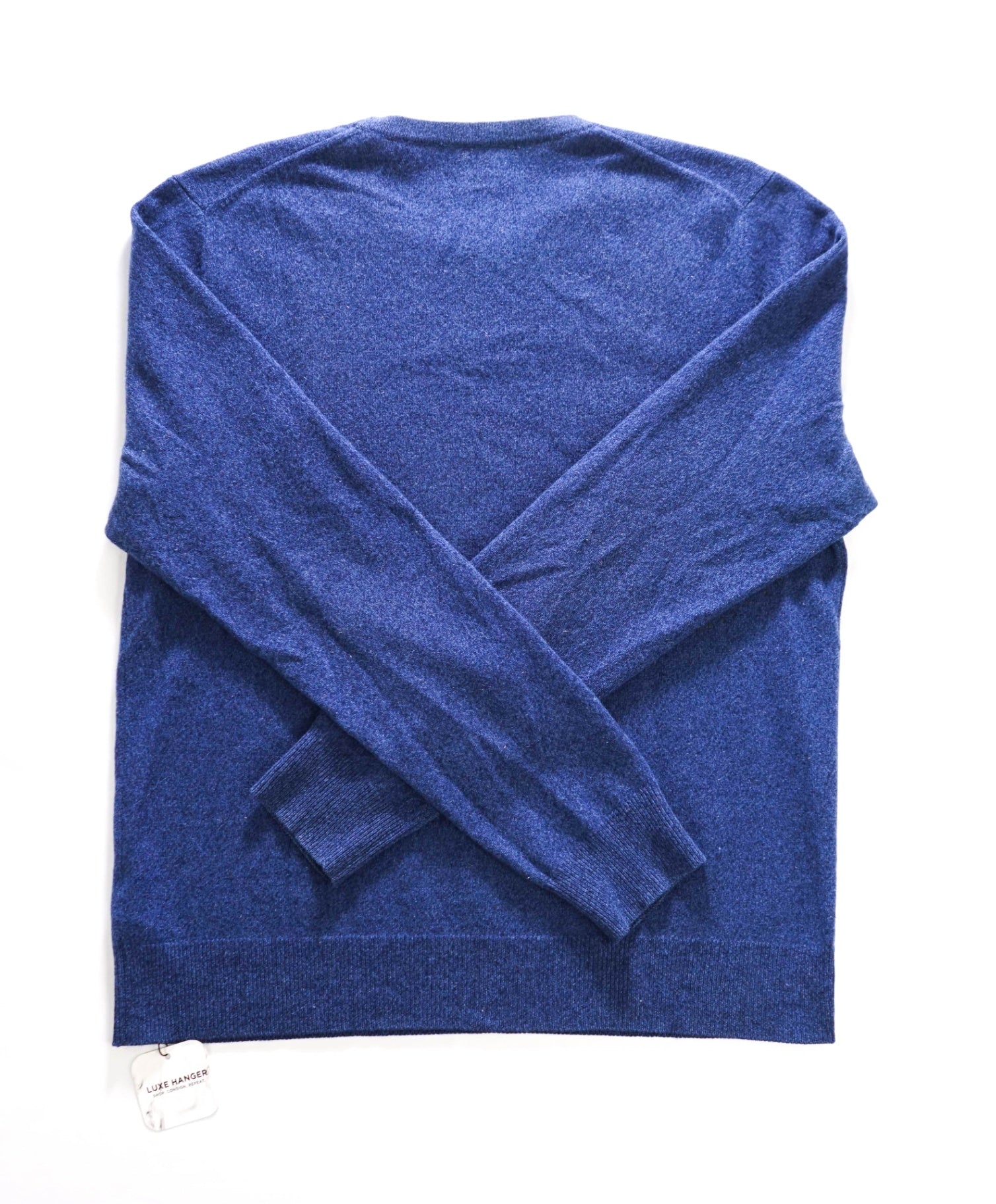 $180 SFA - Blue 100% Cashmere Crewneck Sweater - S