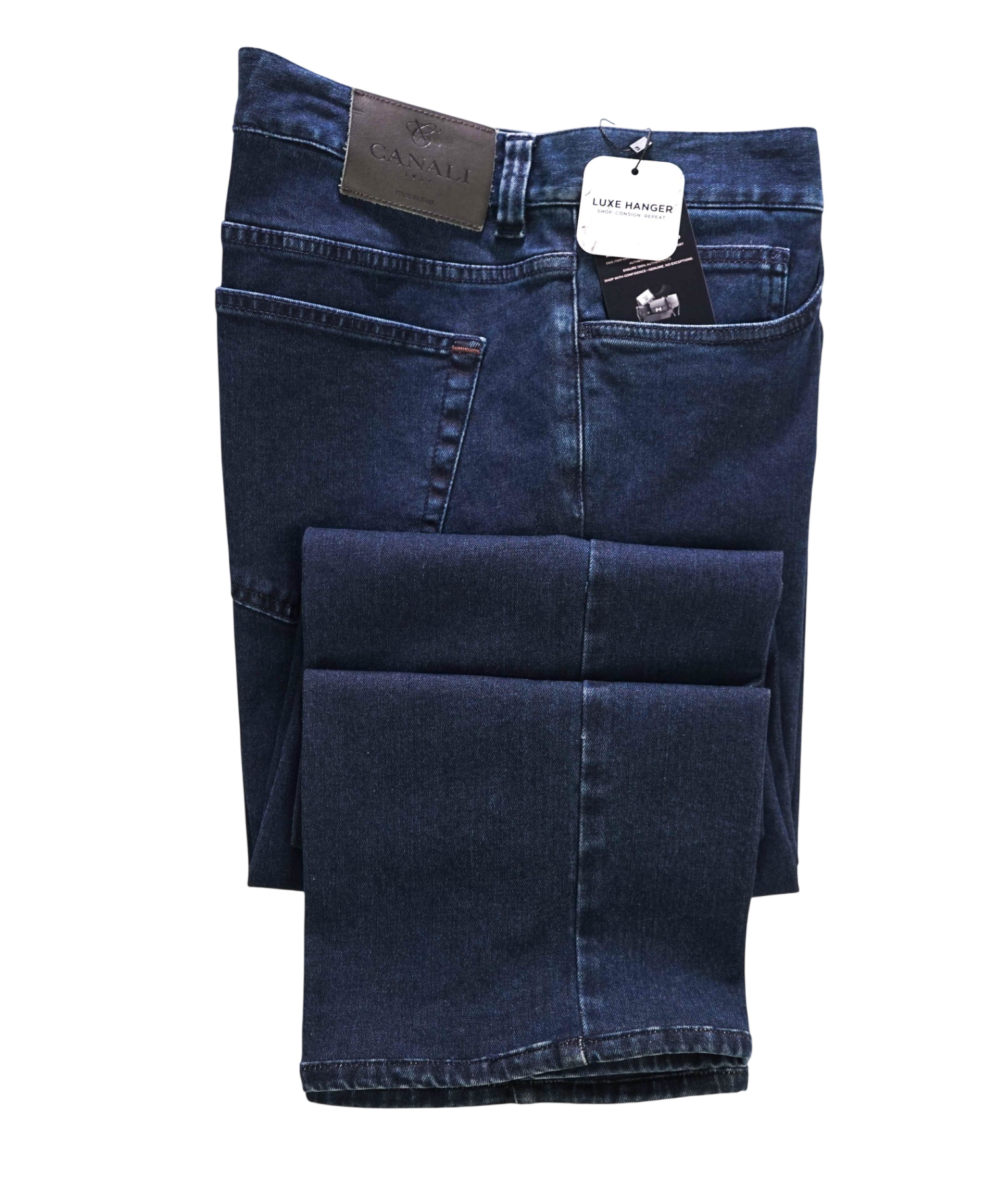 $440 CANALI - Medium Wash Denim Jeans - 38W