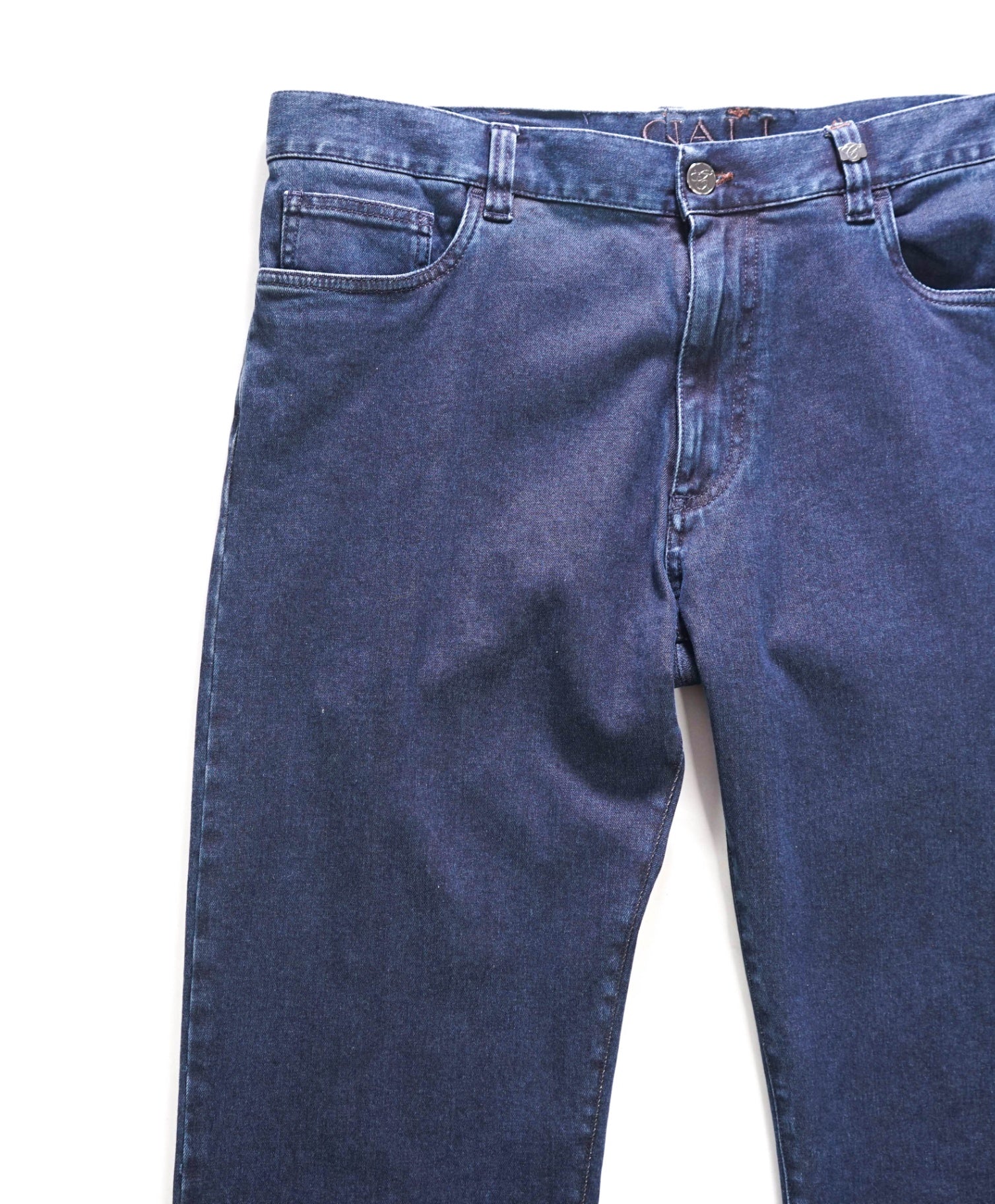 $440 CANALI - Medium Wash Denim Jeans - 38W