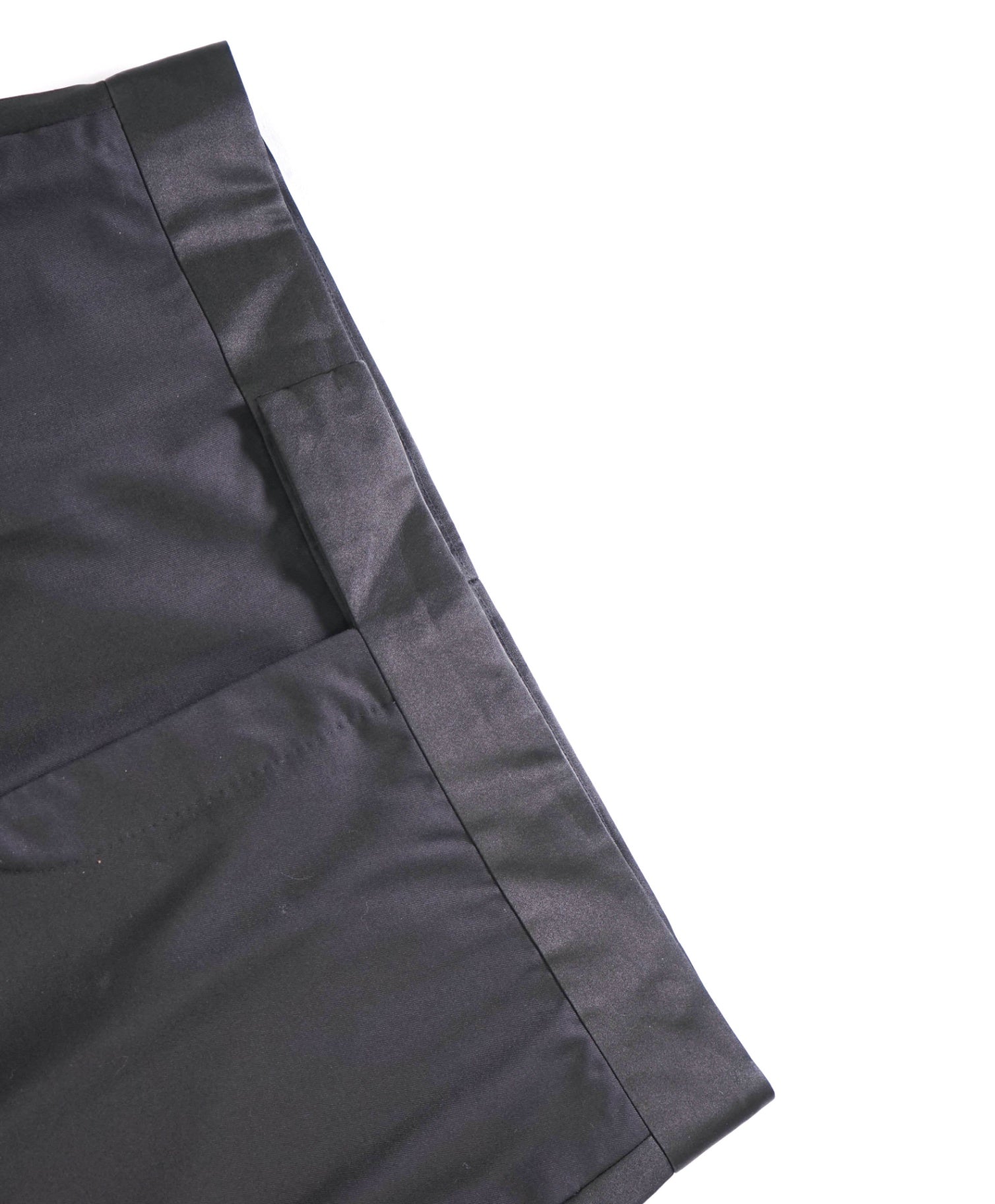 $1,275 GIORGIO ARMANI - Black Wool Tuxedo Pants - 40W