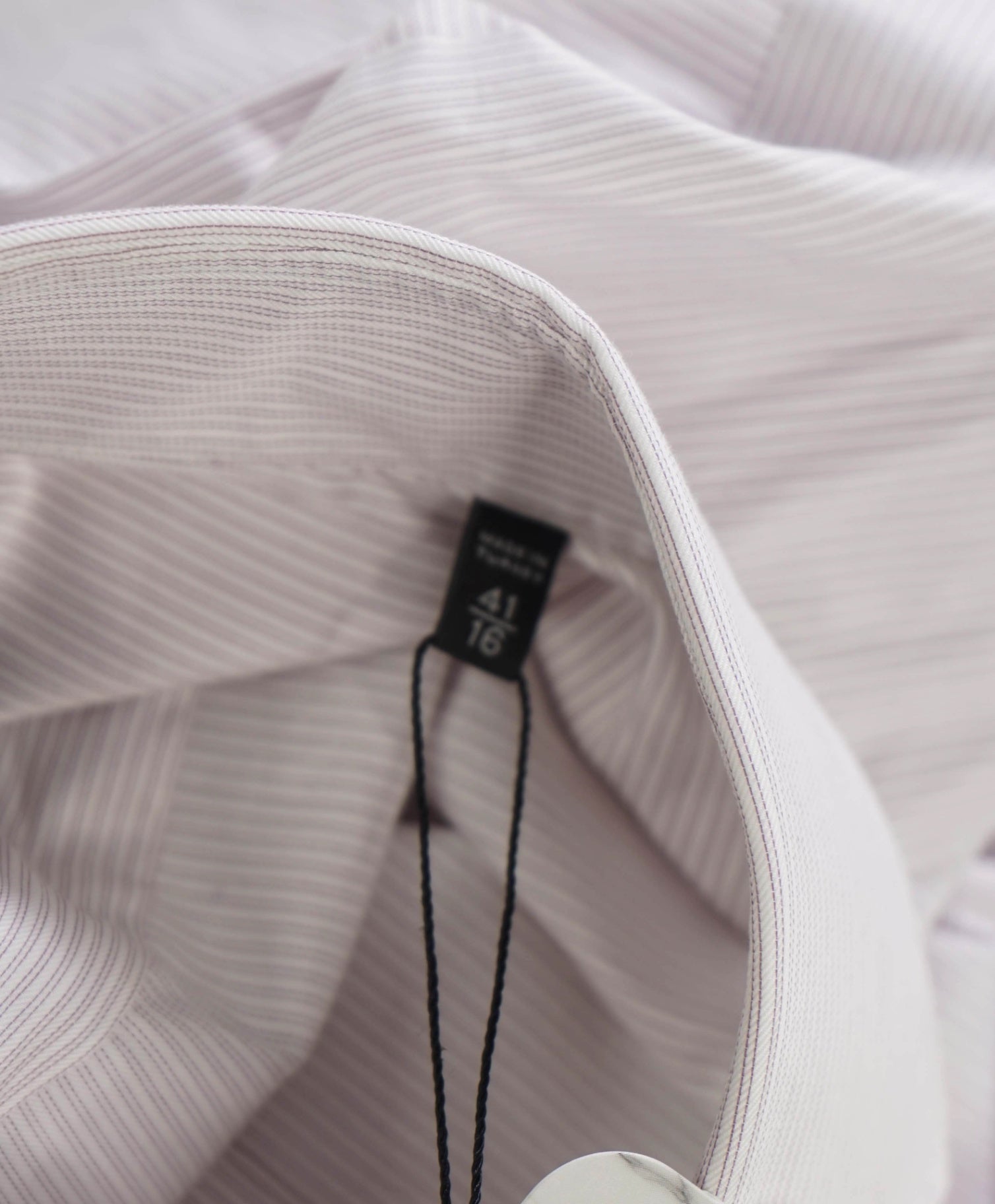 $795 ZEGNA - Purple Micro-stripe "TROFEO" Cotton Shirt - 16 / 41