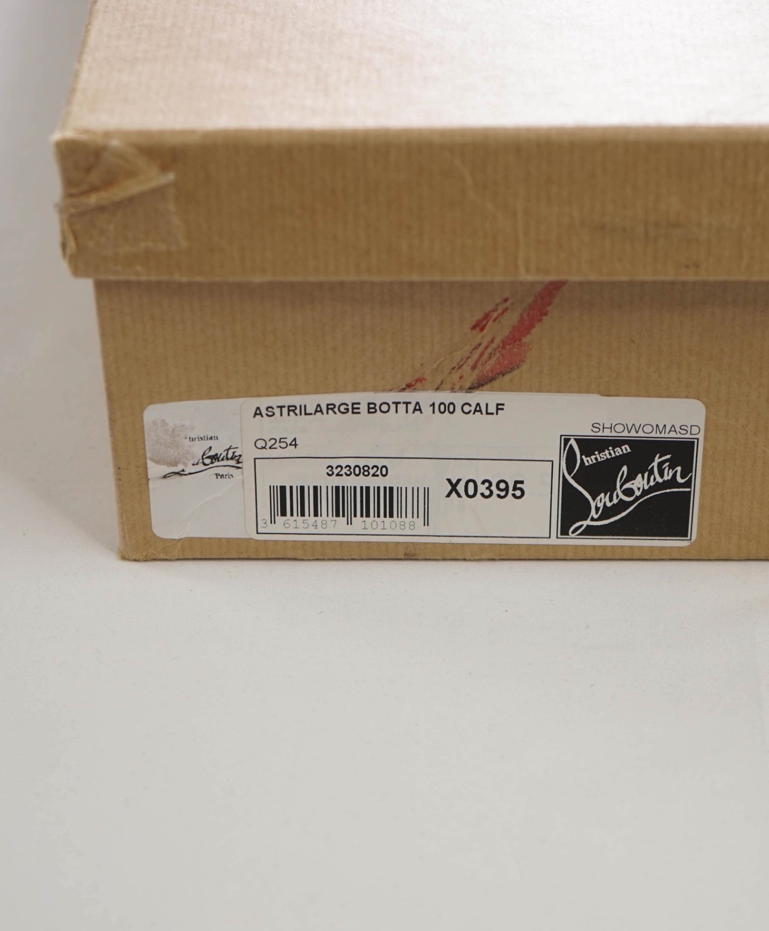 $1,995 LOUBOUTIN - Leather ASTRILARGE 100mm Knee Boots - 39.5EU