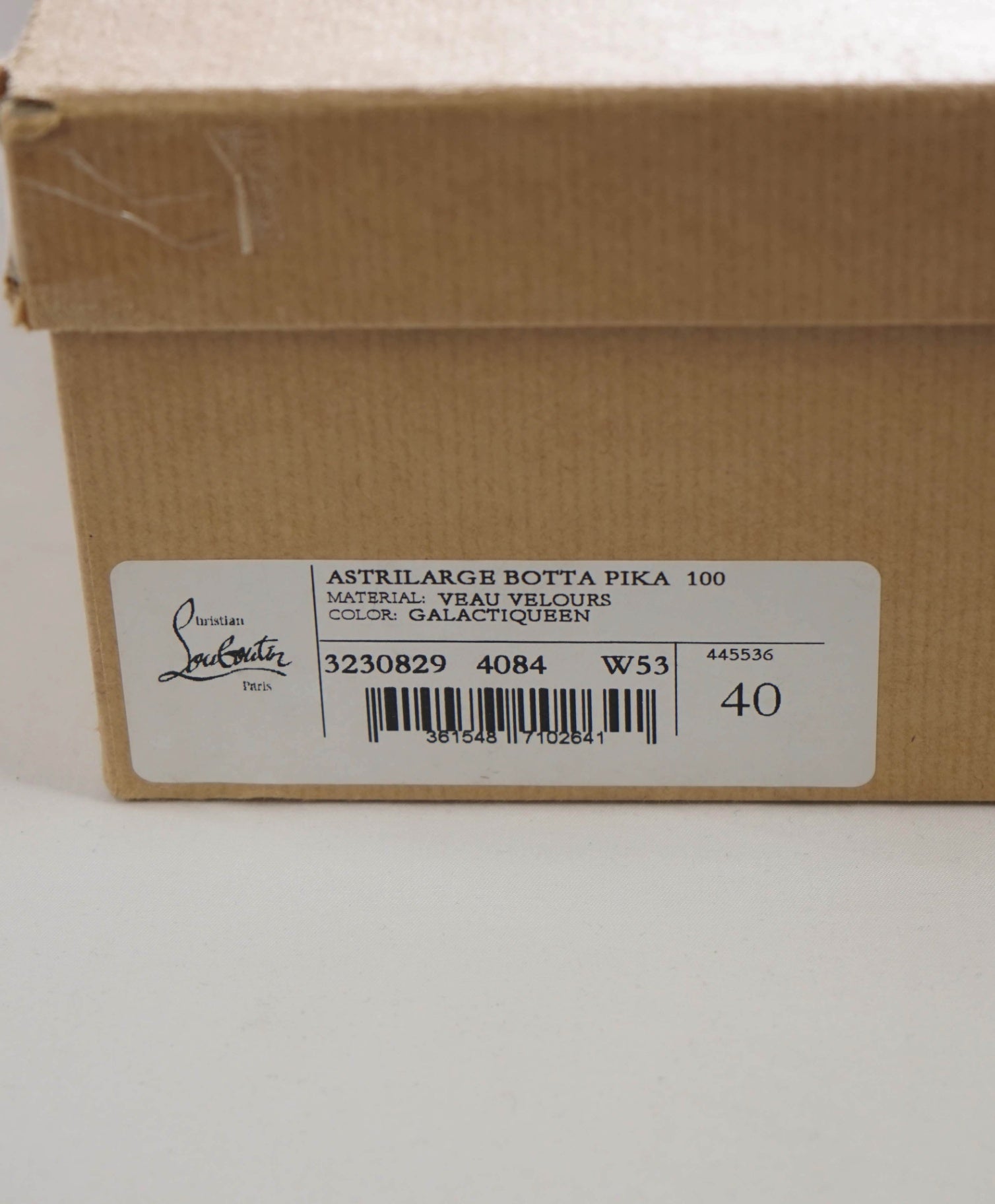 $3,995 LOUBOUTIN -"ASTRILARGE PIKA" 100mm Knee Boots -40EU
