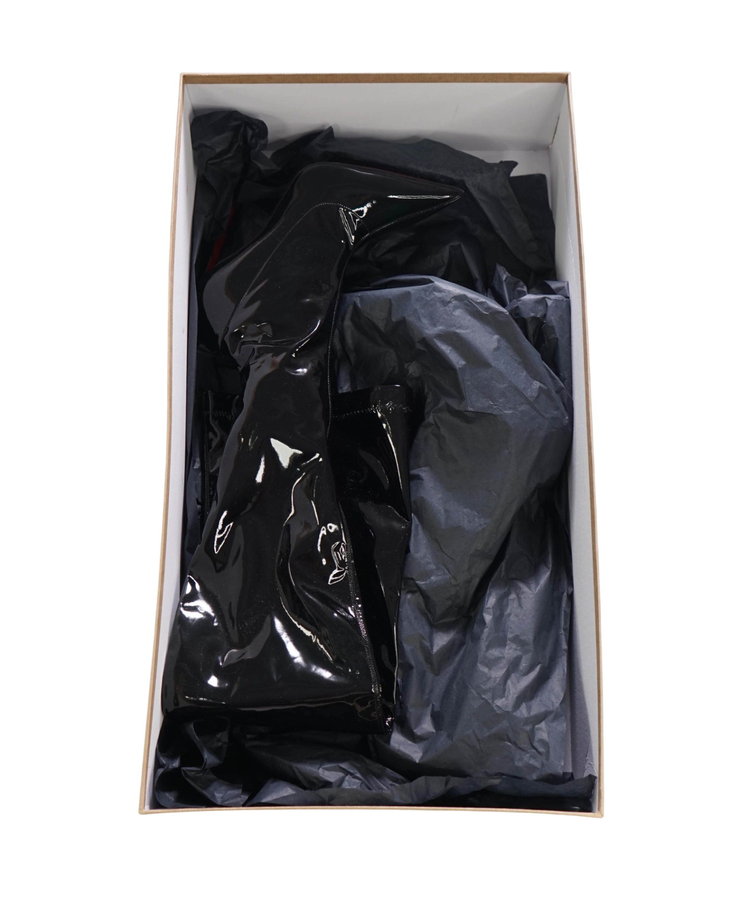 $3,000 LOUBOUTIN - CONDORA Over-Knee 100mm Boots- 38EU