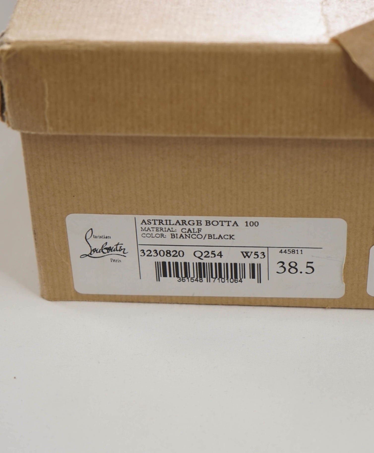 $1,995 LOUBOUTIN - Leather ASTRILARGE 100mm Knee Boots -38.5EU