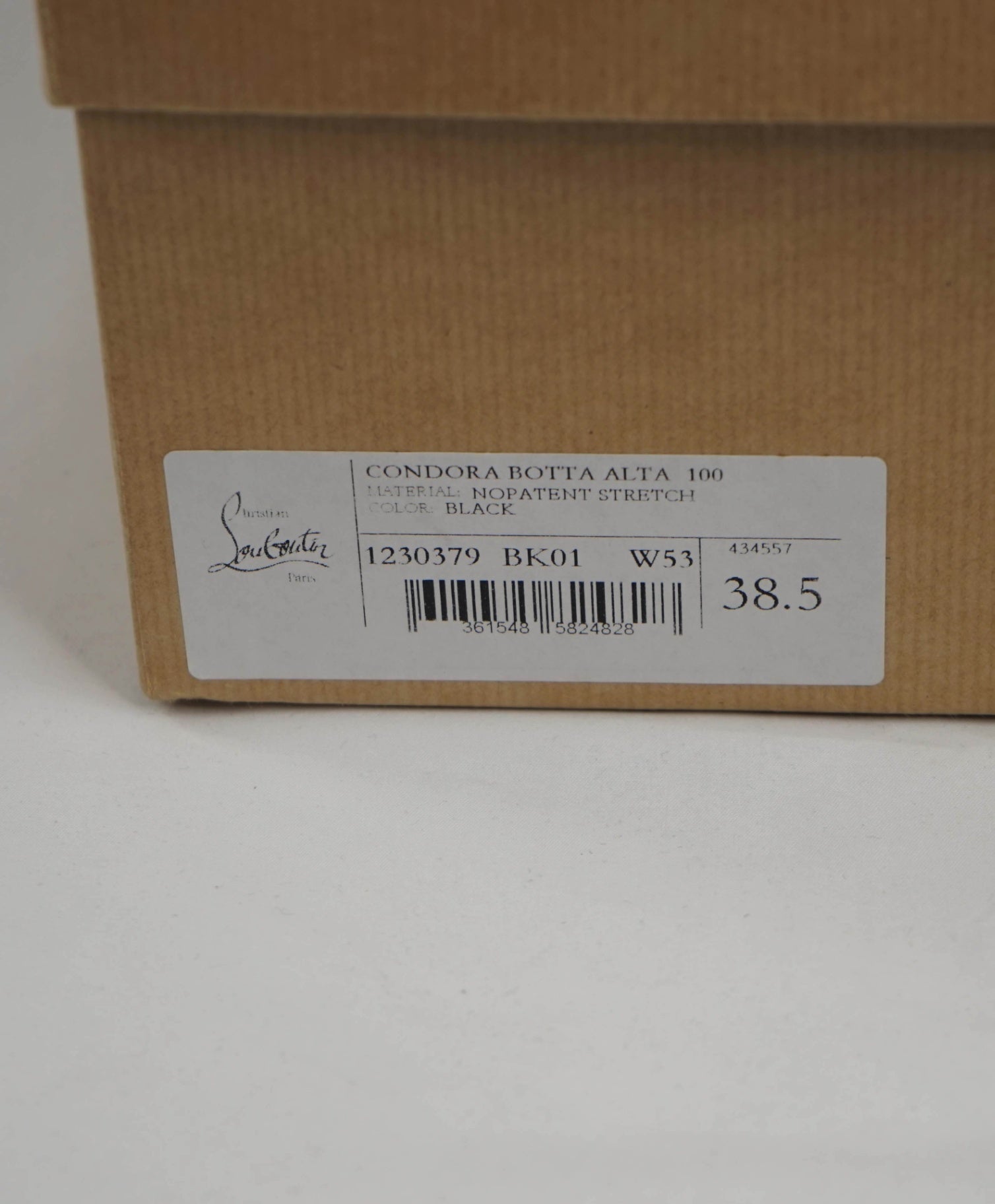 $3,000 LOUBOUTIN - CONDORA Over-Knee 100mm Boots- 38.5EU
