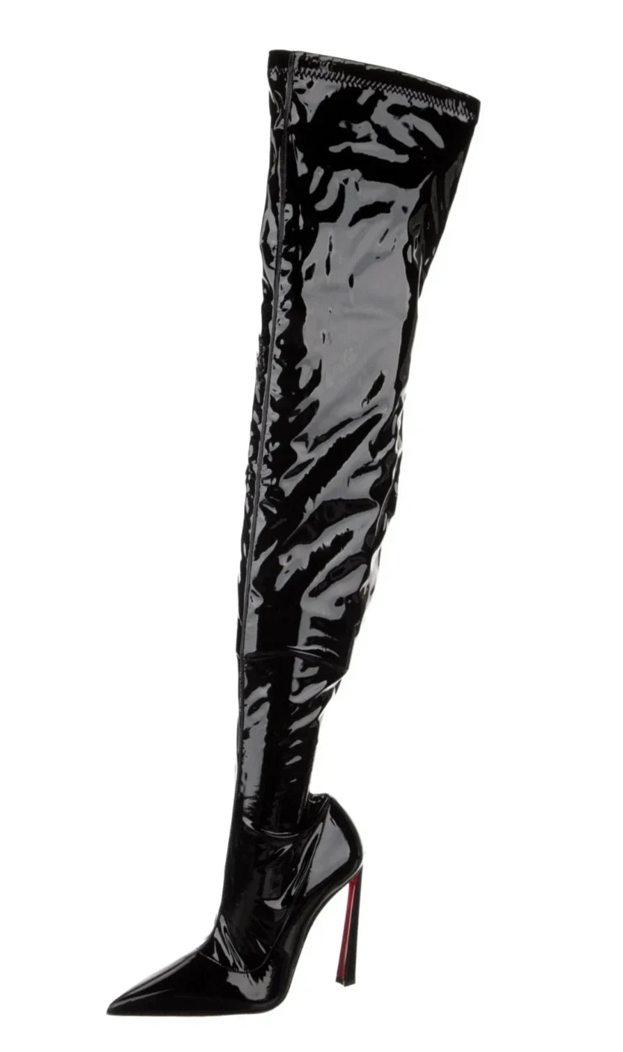 $3,000 LOUBOUTIN - CONDORA Over-Knee 100mm Boots- 38EU