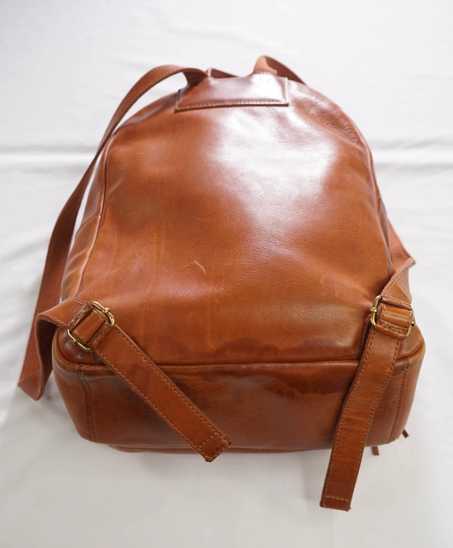 $230 MADEWELL - Saddle Brown Leather Backpack