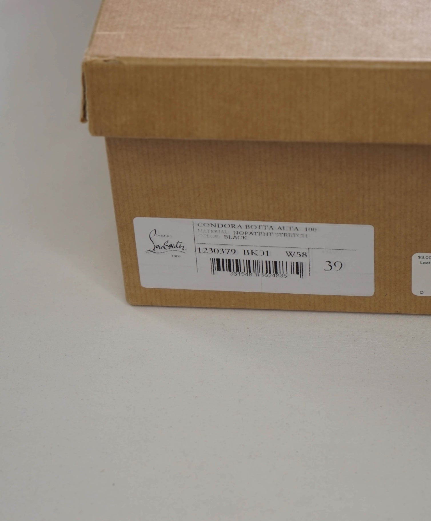 $3,000 LOUBOUTIN - CONDORA Over-Knee 100mm Boots- 39EU