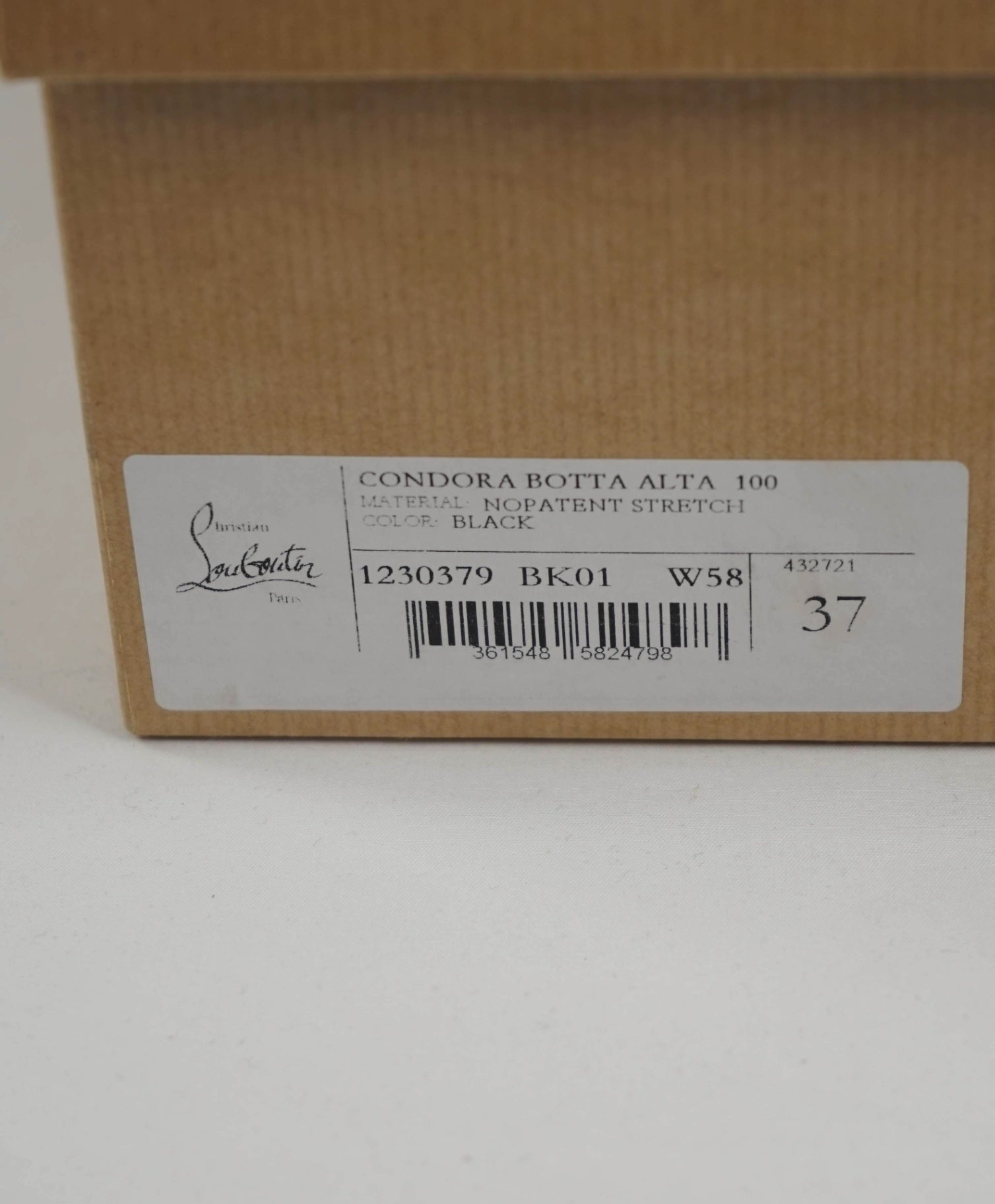 $3,000 LOUBOUTIN - CONDORA Over-Knee 100mm Boots- 37EU