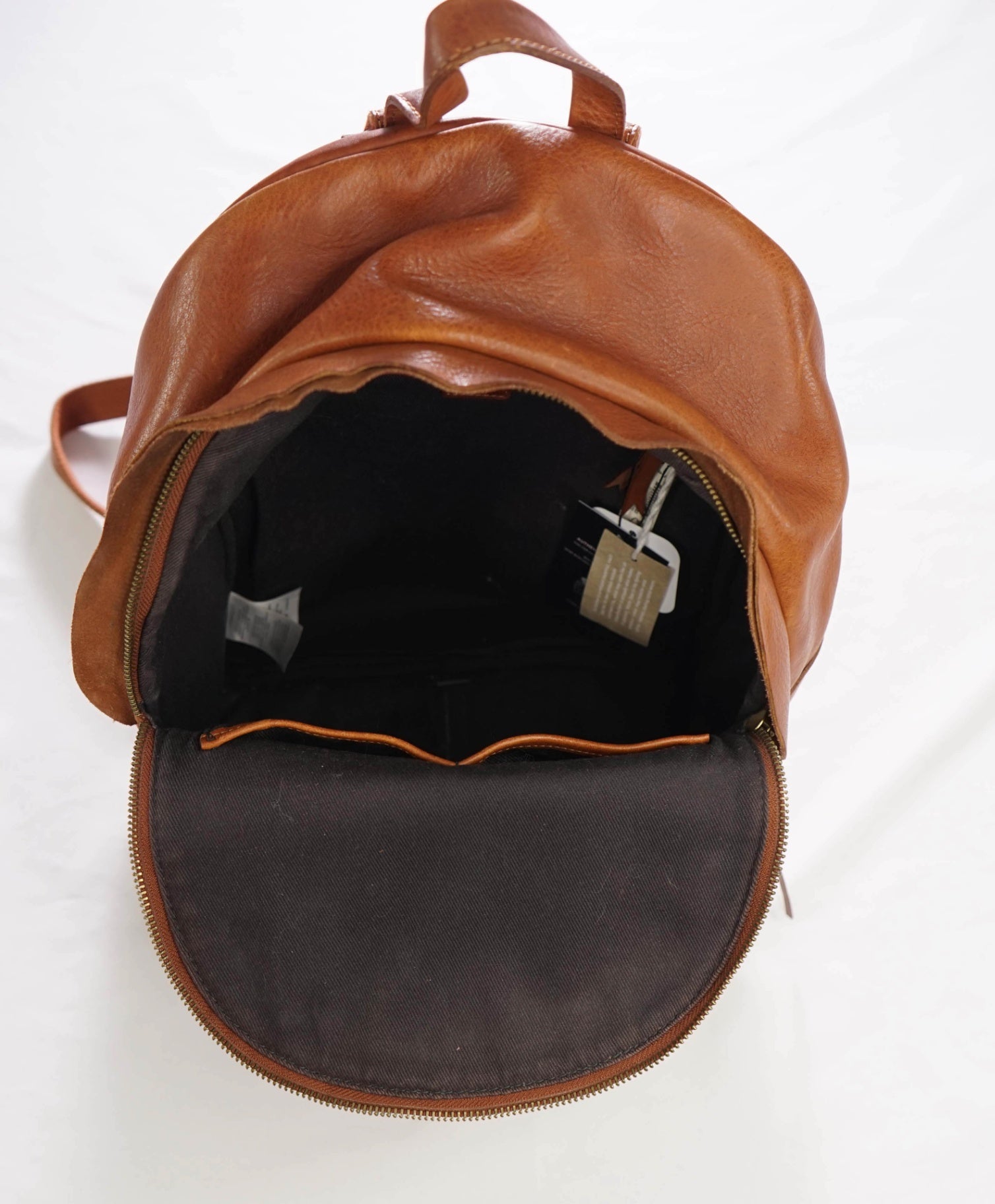 $230 MADEWELL - Saddle Brown Leather Backpack