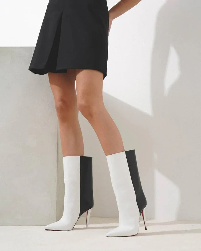 $1,595 LOUBOUTIN - "ASTRILARGE BOOTY" 100mm Boots -38EU