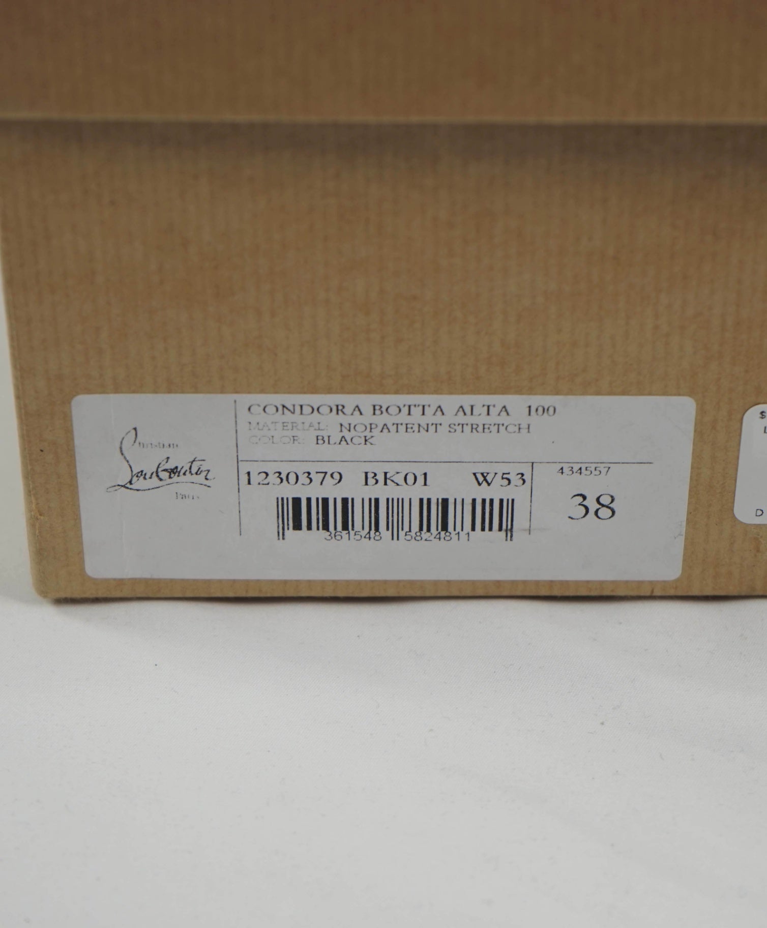 $3,000 LOUBOUTIN - CONDORA Over-Knee 100mm Boots- 38EU