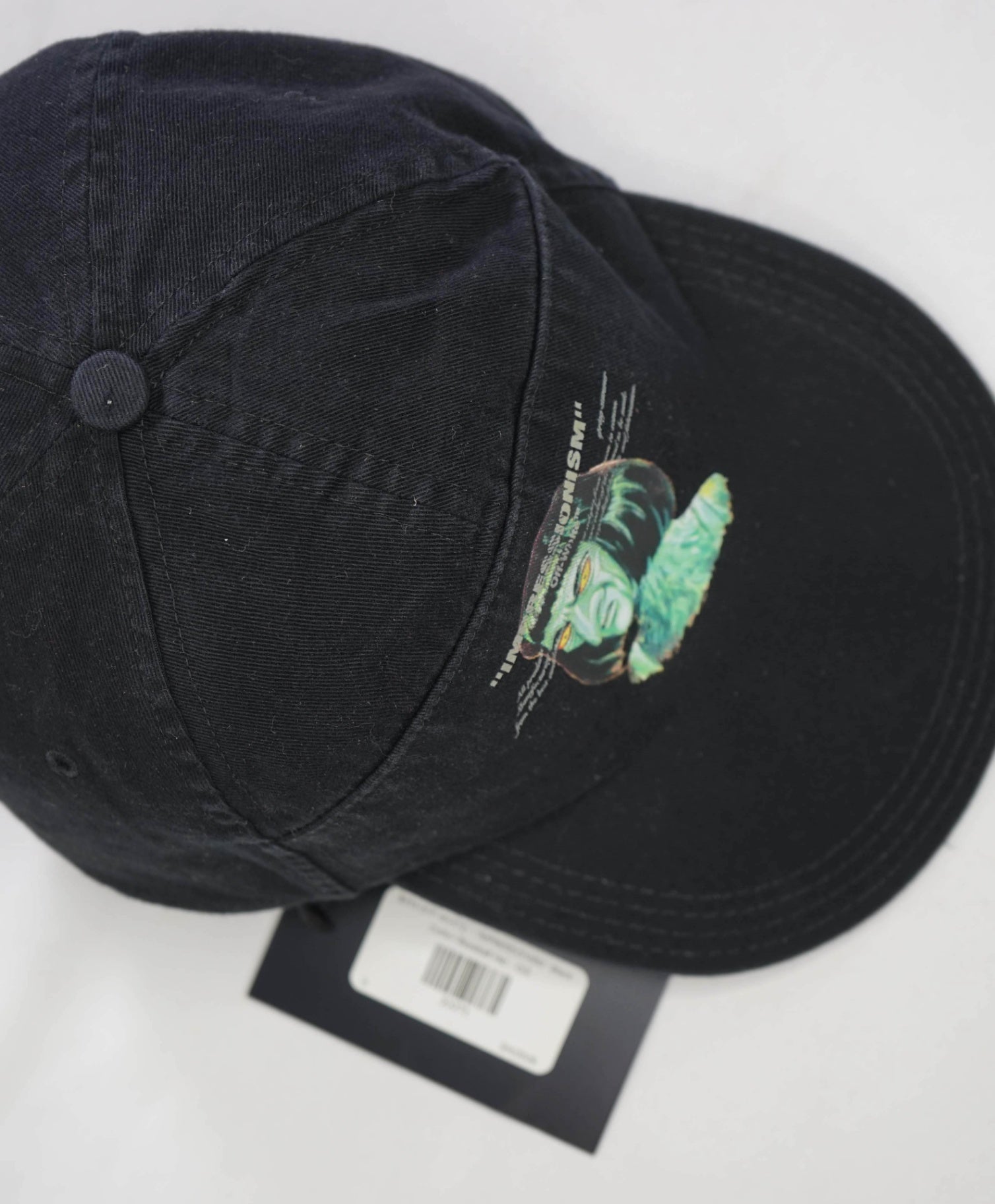 $315 OFF-WHITE - "IMPRESSIONISM" Black Baseball Hat - O/S