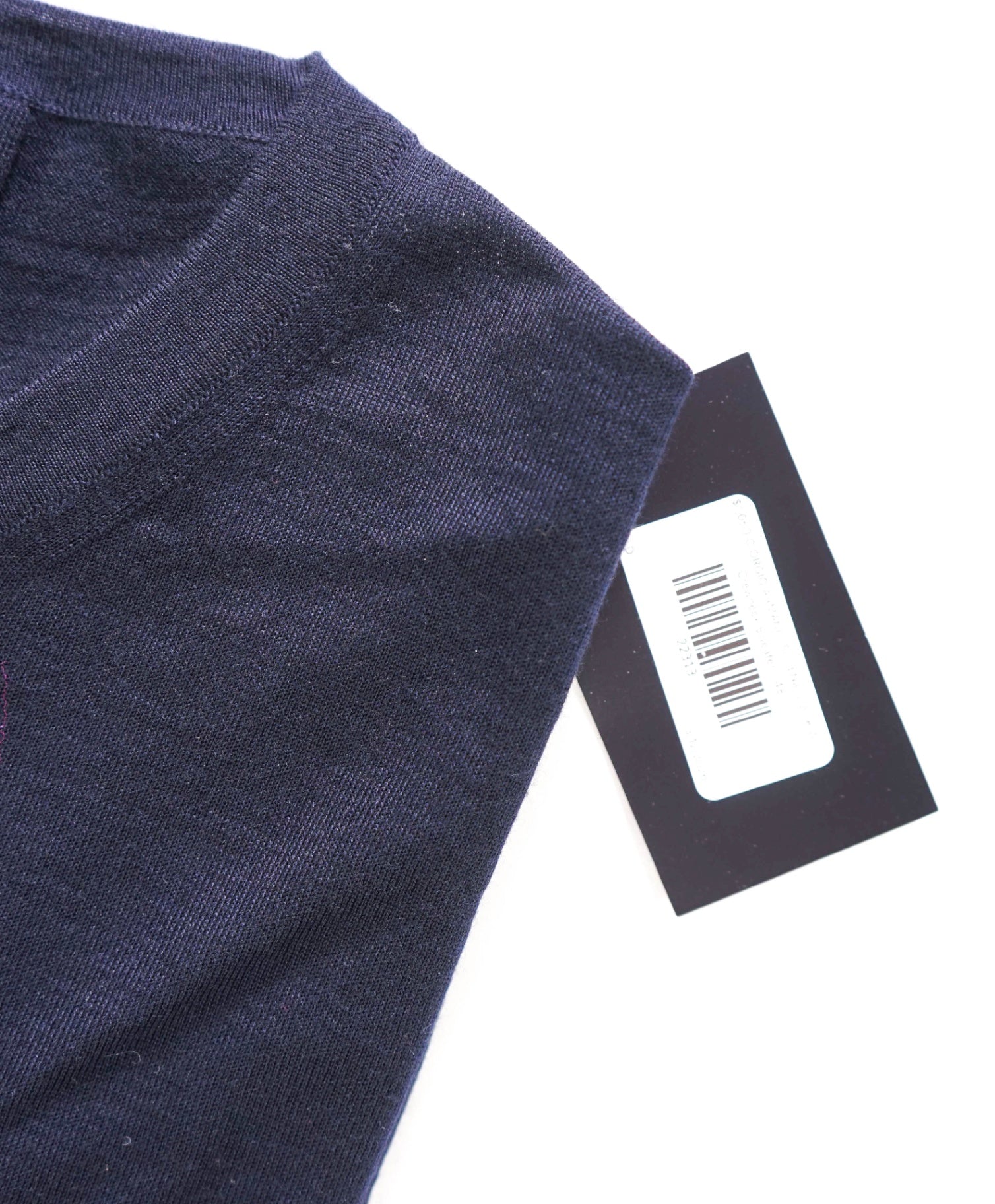 $1,050 GIORGIO ARMANI - Navy Wool Crewneck Sweater - 48 (58EU)