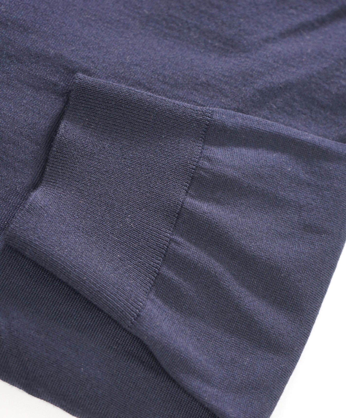 $1,050 GIORGIO ARMANI - Navy Wool Crewneck Sweater - 48 (58EU)
