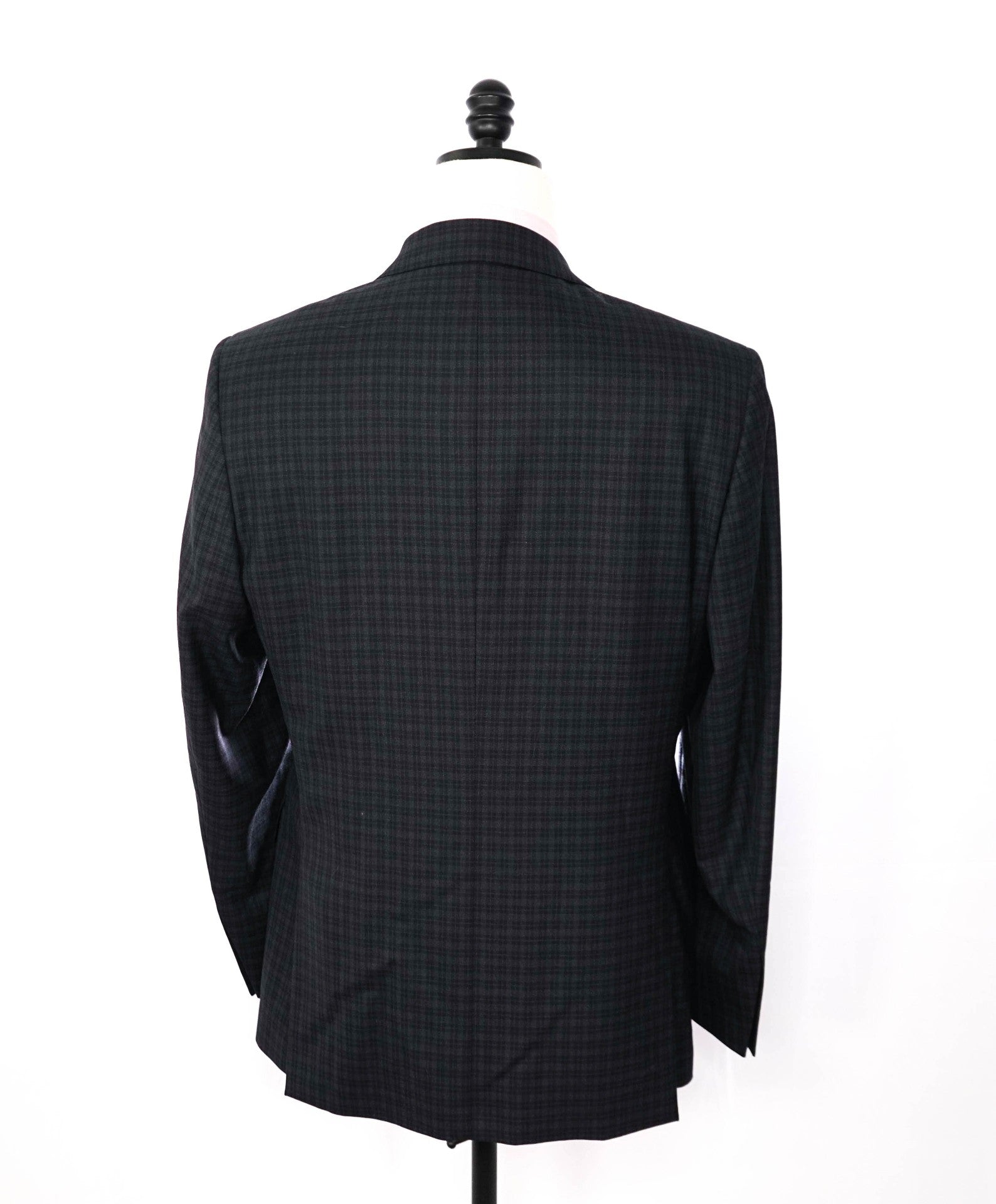 $995 ZEGNA "Traveller" For SFA - Navy Check Wool Suit - 42R