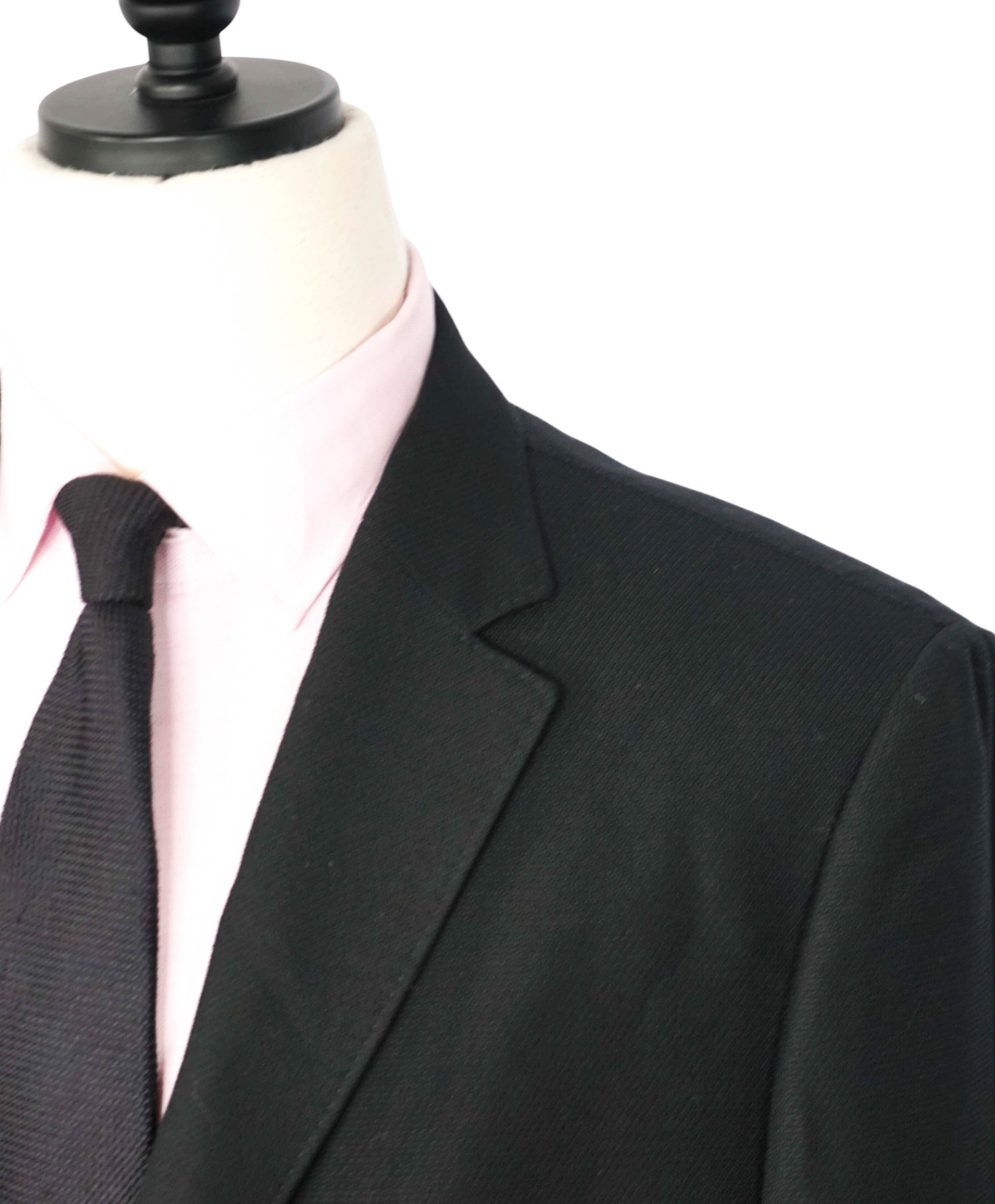 $1,635 Z ZEGNA - Textured Black TECHMERINO Wool Blazer - 44R
