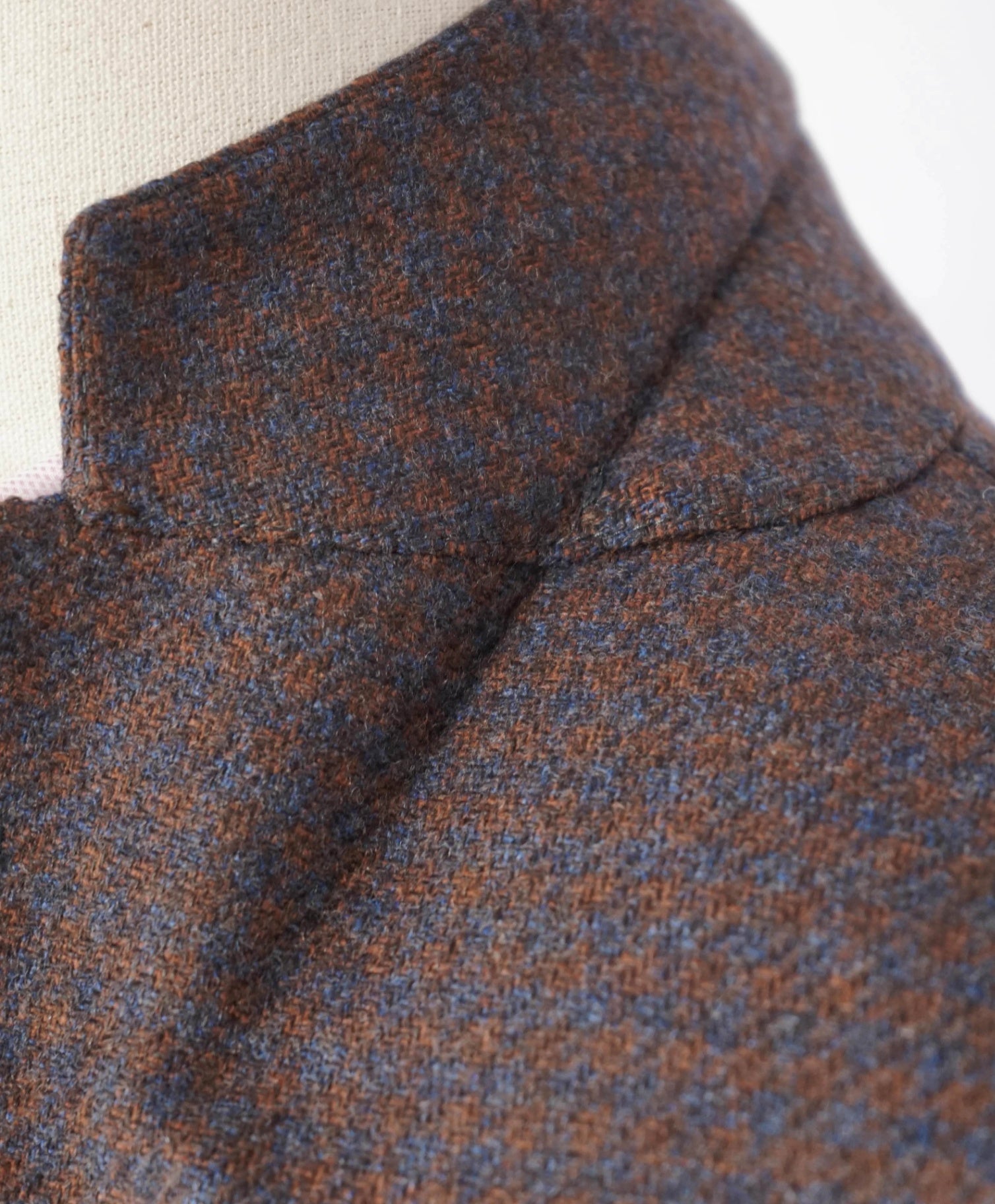$1,995 CORNELIANI - Red/Navy Gingham Cashmere Blazer - 38R