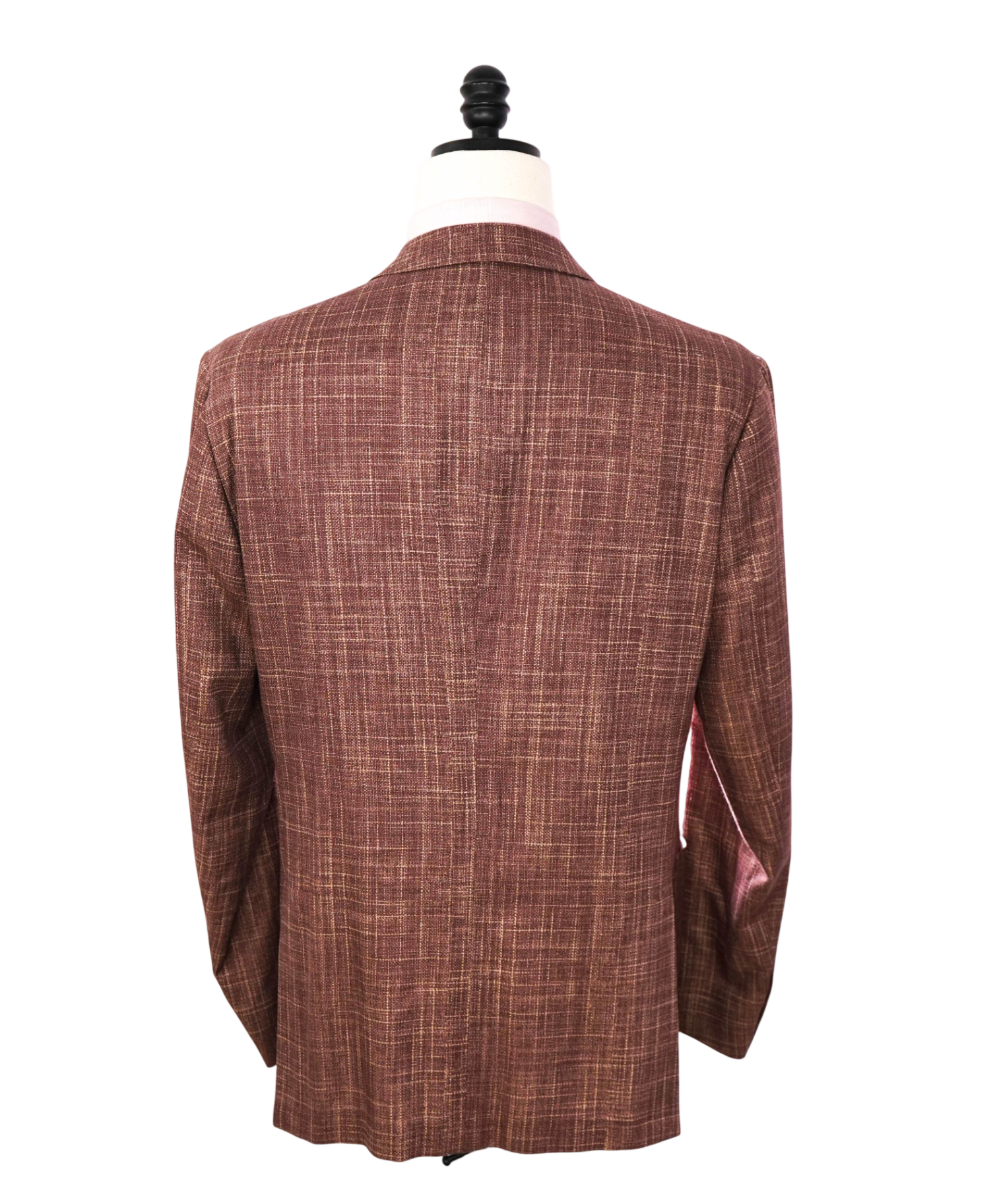 $2,195 CORNELIANI - Brick Red *PURE SILK* Blazer - 44R