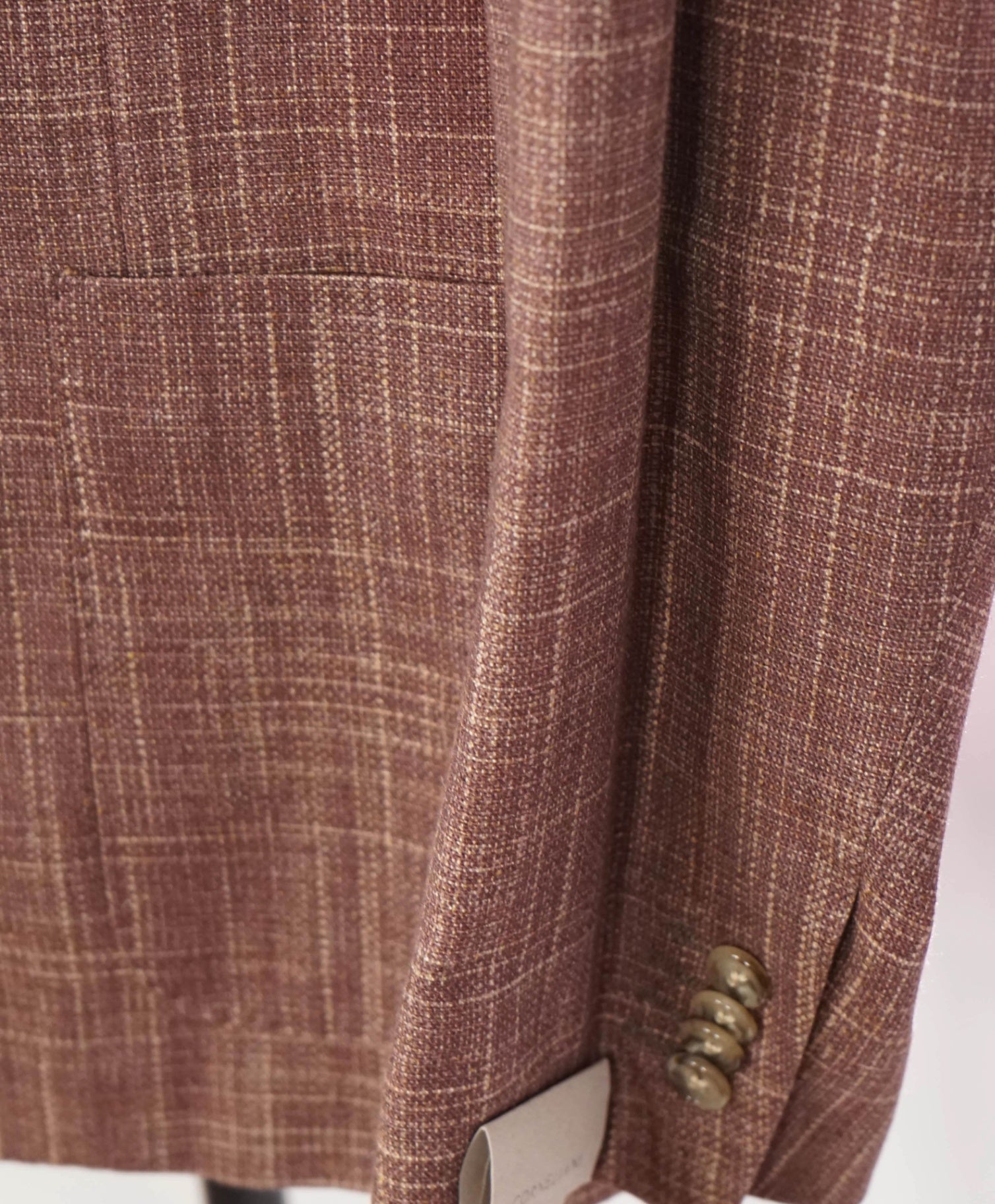 $2,195 CORNELIANI - Brick Red *PURE SILK* Blazer - 44R