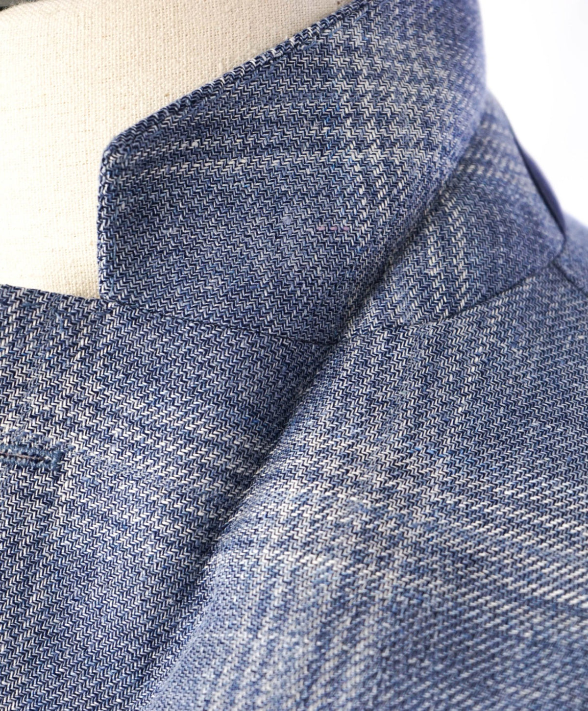 $1,995 CORNELIANI - Baby Blue Wool/Linen Coat Insert Blazer - 44R