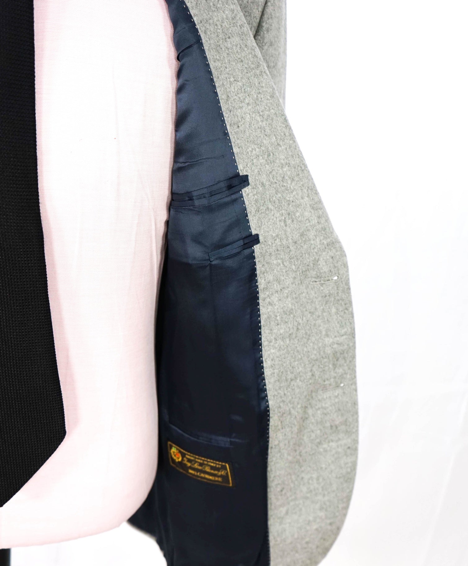 $1,295 LORO PIANA For SFA - Gray PURE Cashmere Blazer - 40R