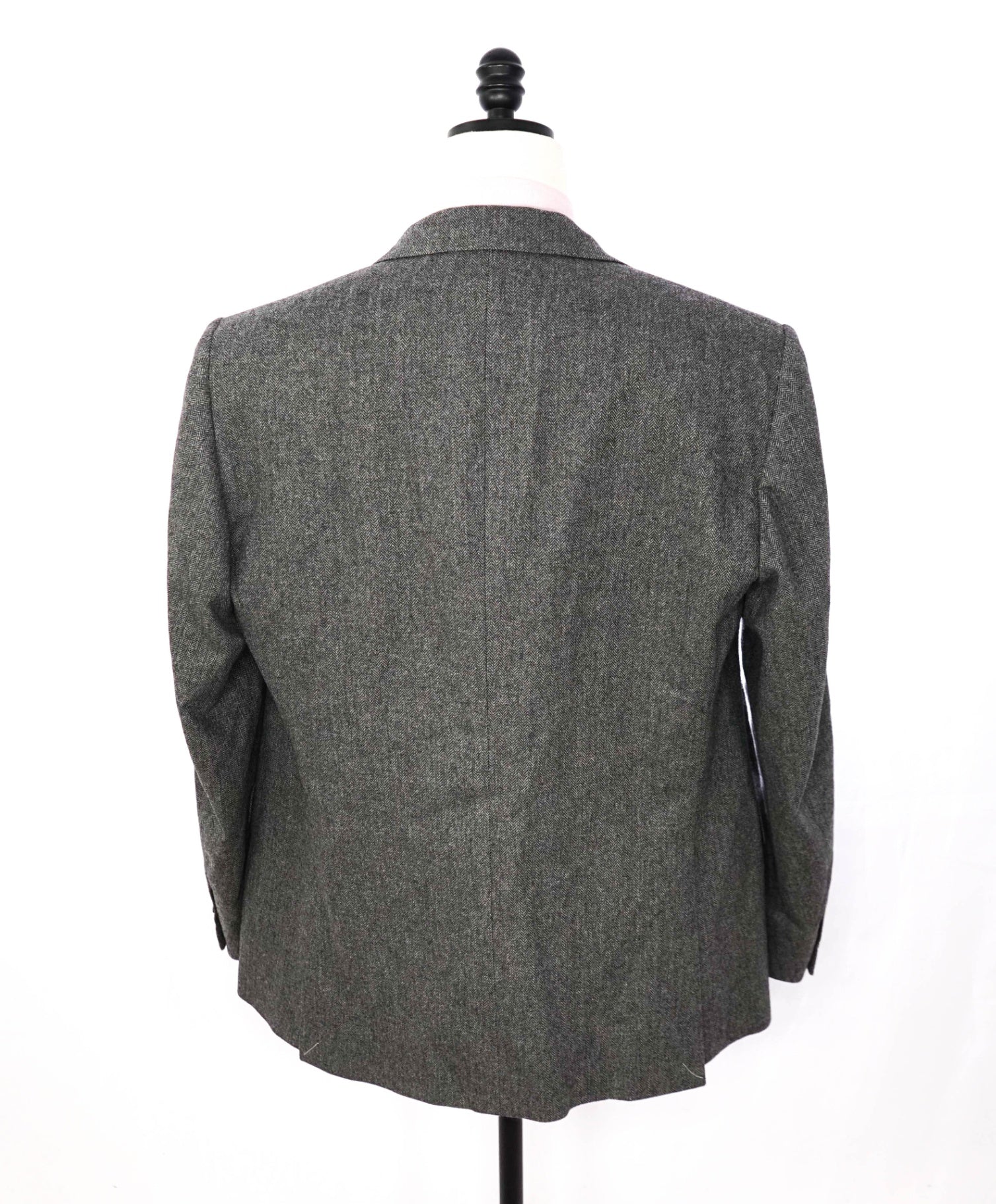 $1,450 CORNELIANI - Gray Herringbone Wool/Cashmere Blazer - 46R