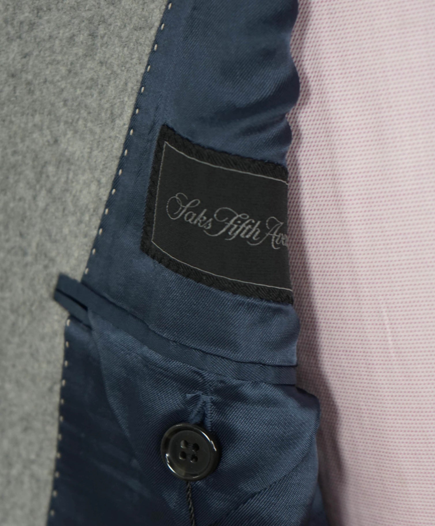 $1,295 LORO PIANA For SFA - Gray PURE Cashmere Blazer - 40R