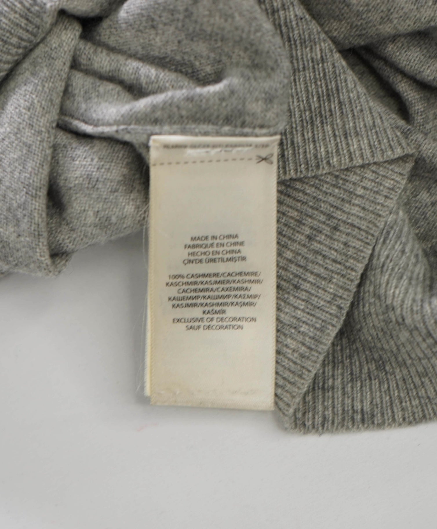 $498 POLO RALPH LAUREN - Light Gray Cashmere Polo Shirt - S