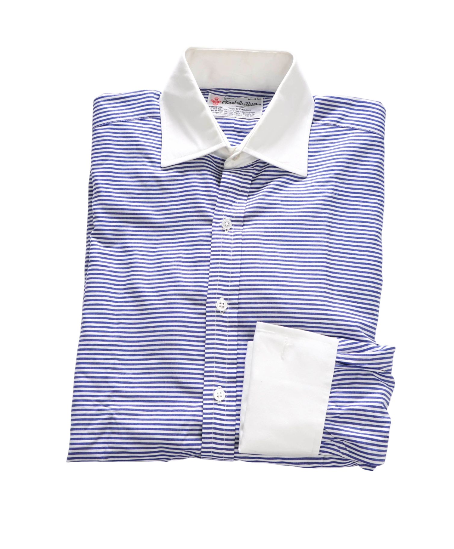 $575 TURNBULL & ASSER - Contrast Collar Dress Shirt - 16-41