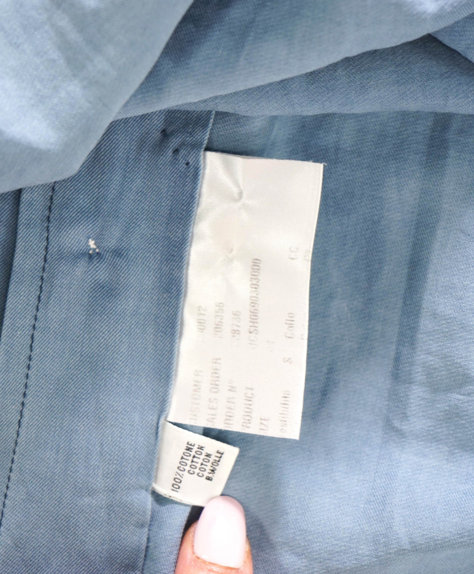 $775 KITON - Solid Blue Chambray Denim Cotton Shirts - 16 | 41