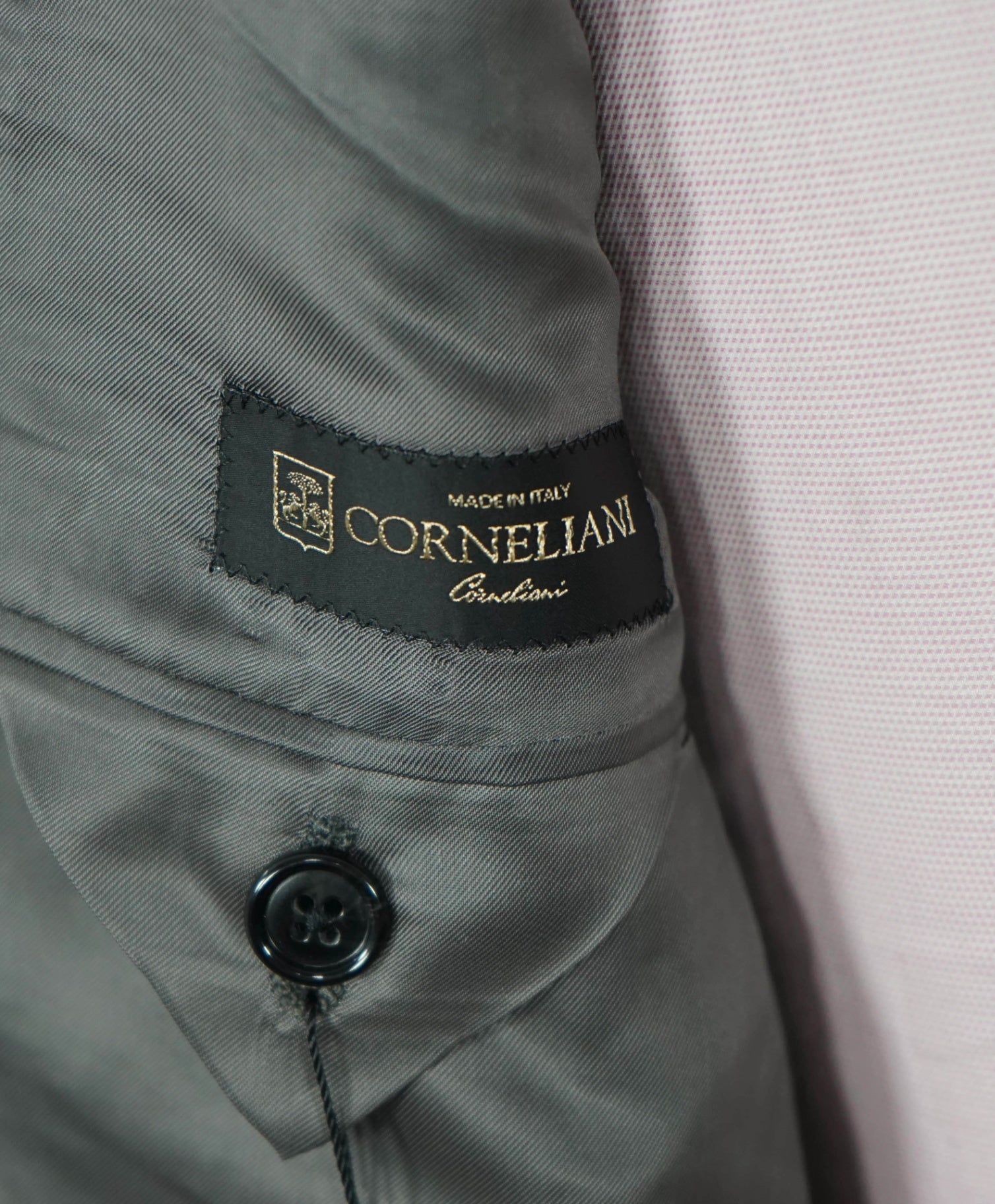 $1,450 CORNELIANI - Gray Herringbone Wool/Cashmere Blazer - 46R