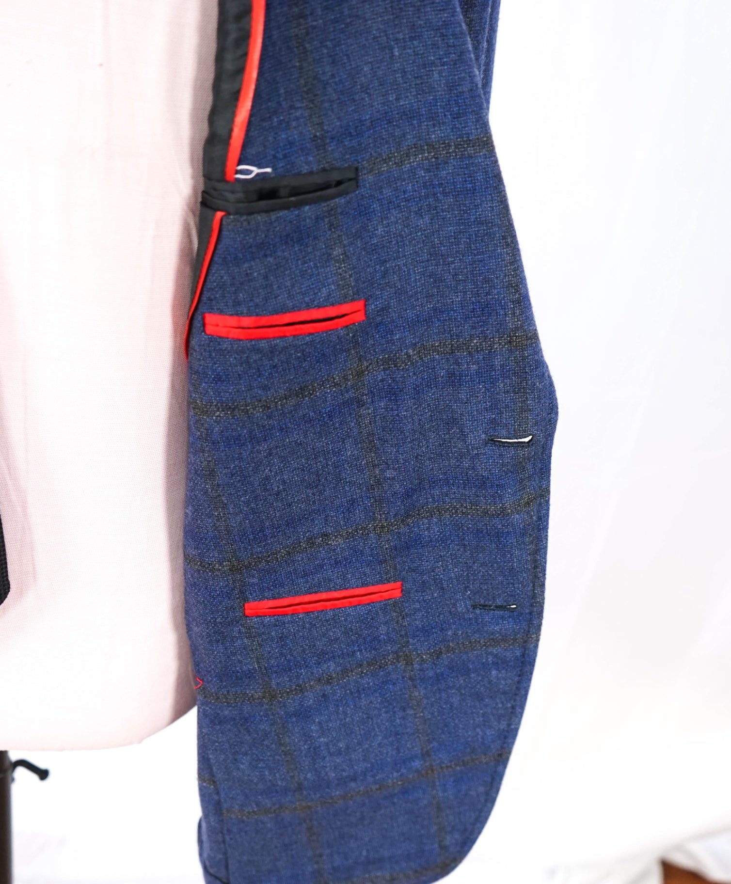$4,695 ISAIA - Blue Flannel Wool/Cashmere Sport Jacket - 42R