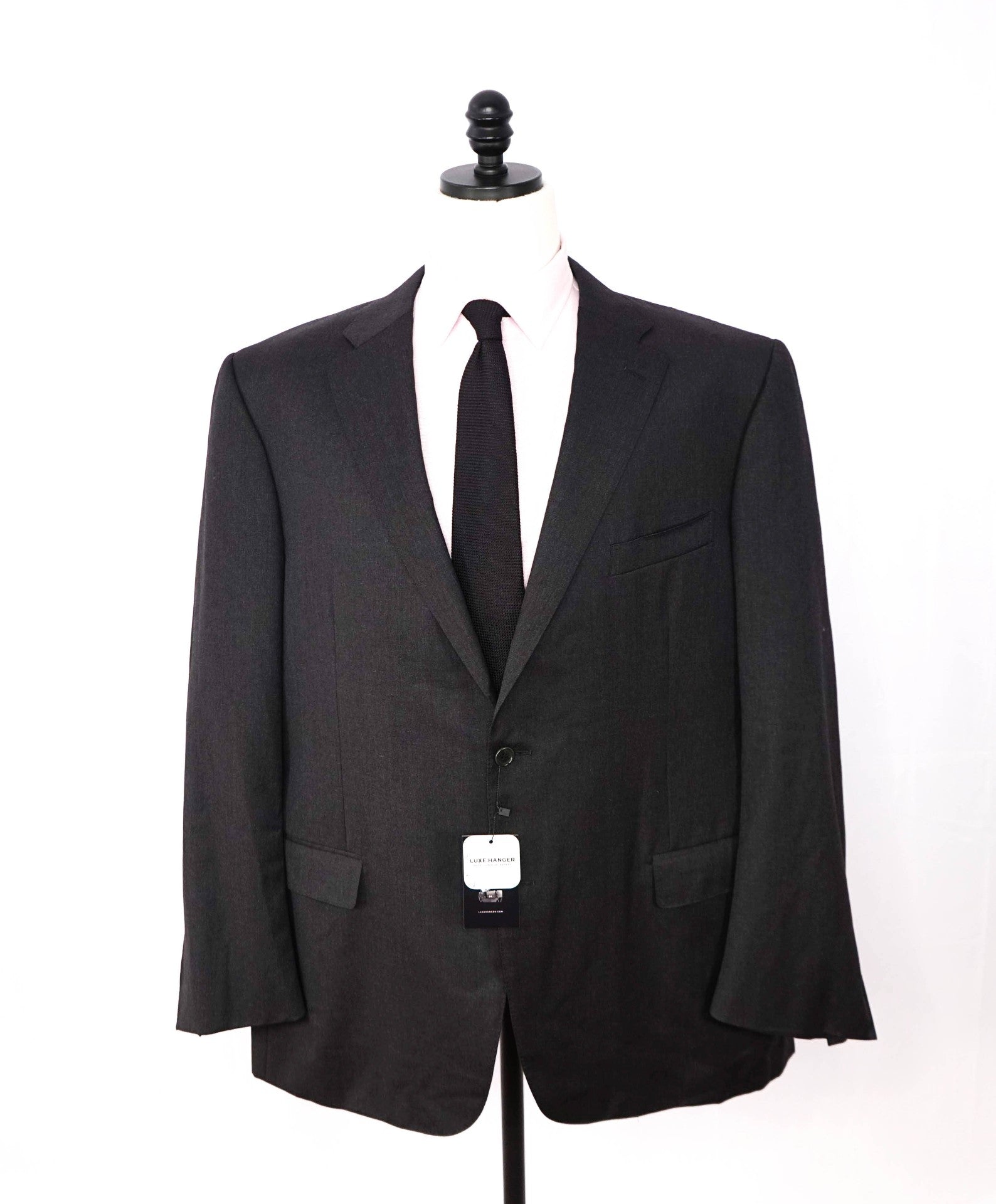 $1,895 CANALI - Solid Gray Wool Blazer - 52L US
