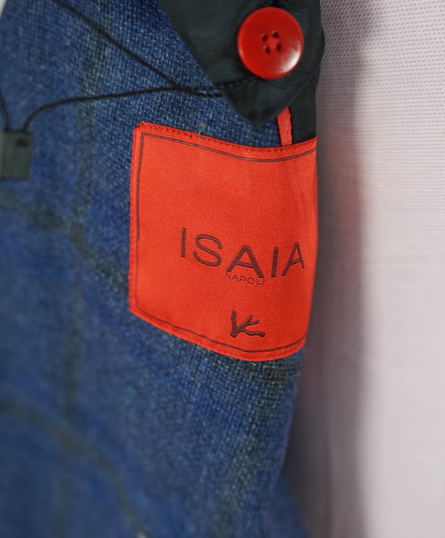 $4,695 ISAIA - Blue Flannel Wool/Cashmere Sport Jacket - 42R