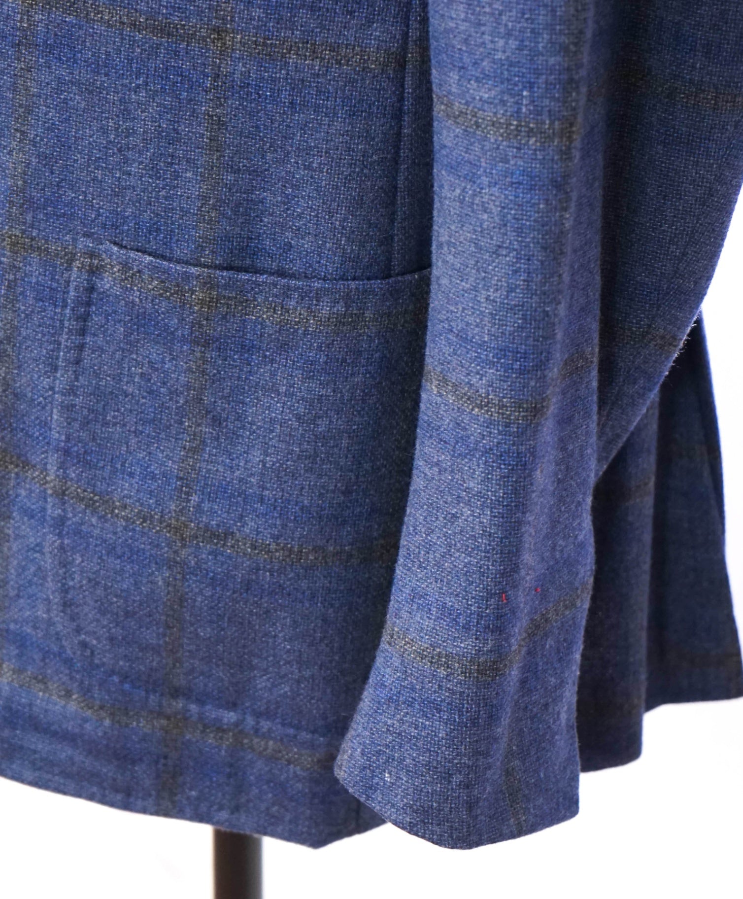 $4,695 ISAIA - Blue Flannel Wool/Cashmere Sport Jacket - 42R