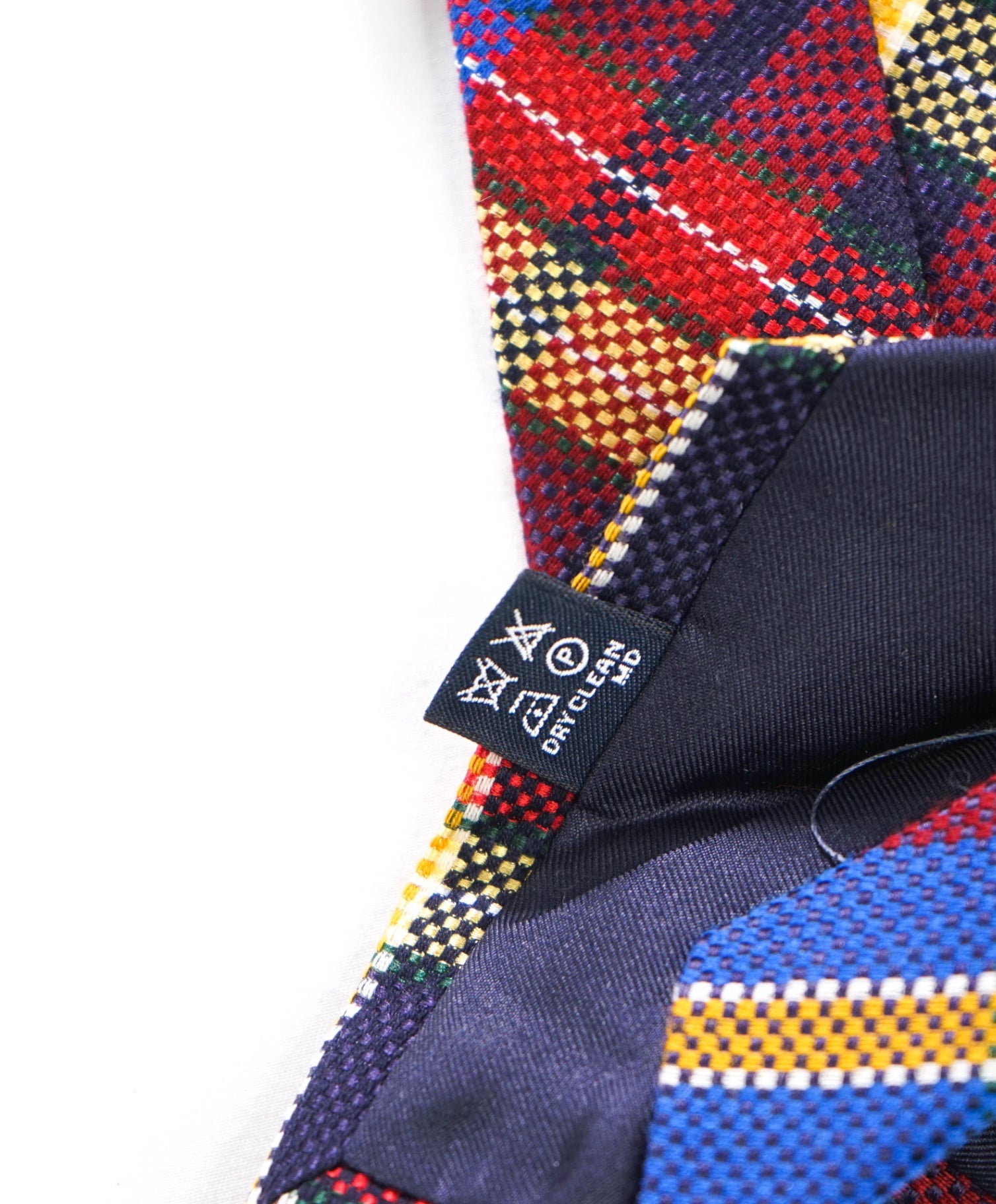 $275 DRAKE'S - Woven Burgundy Plaid Silk/Wool - 3" Tie