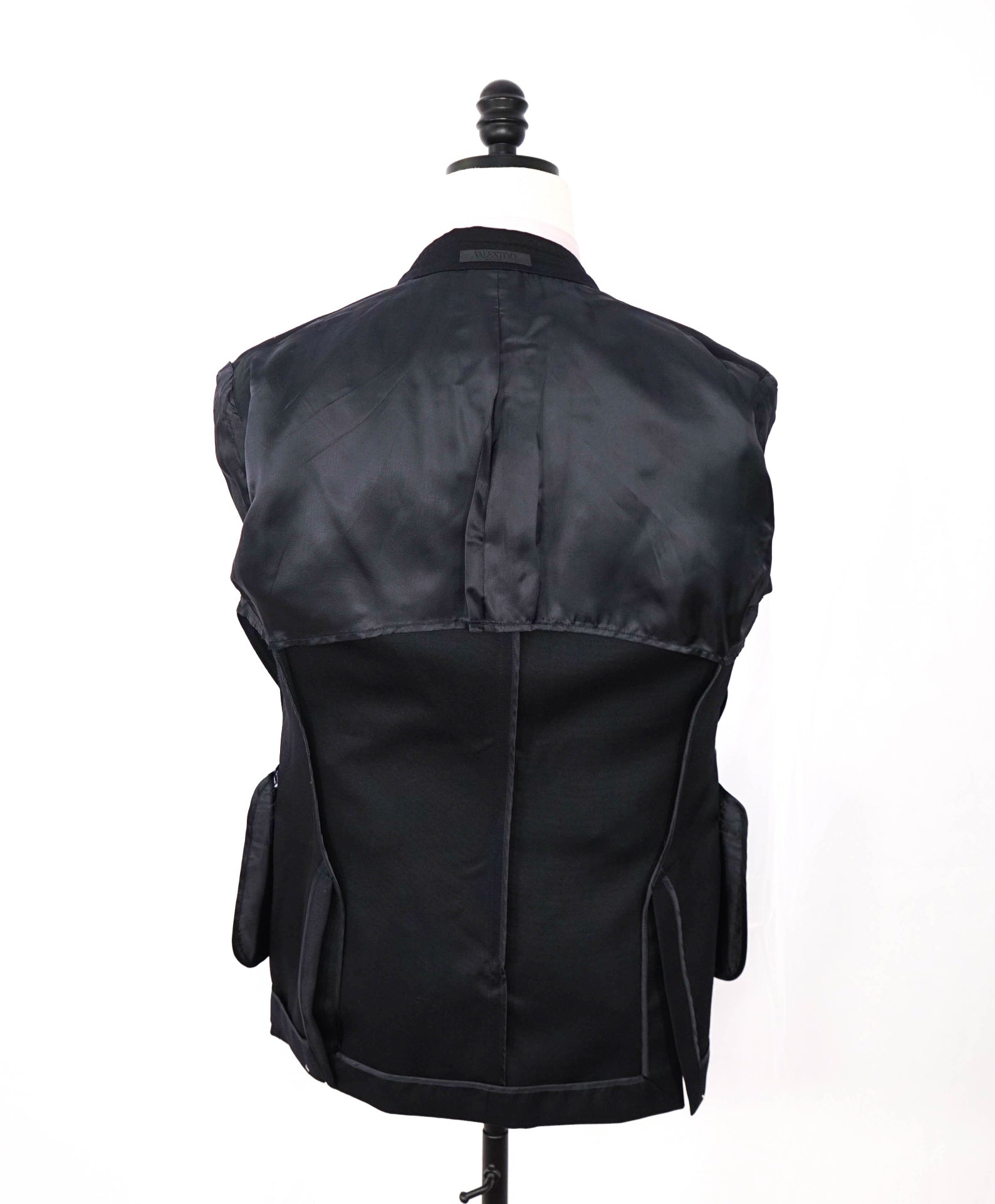$3,200 VALENTINO - Navy Blue Wool Blazer - 36