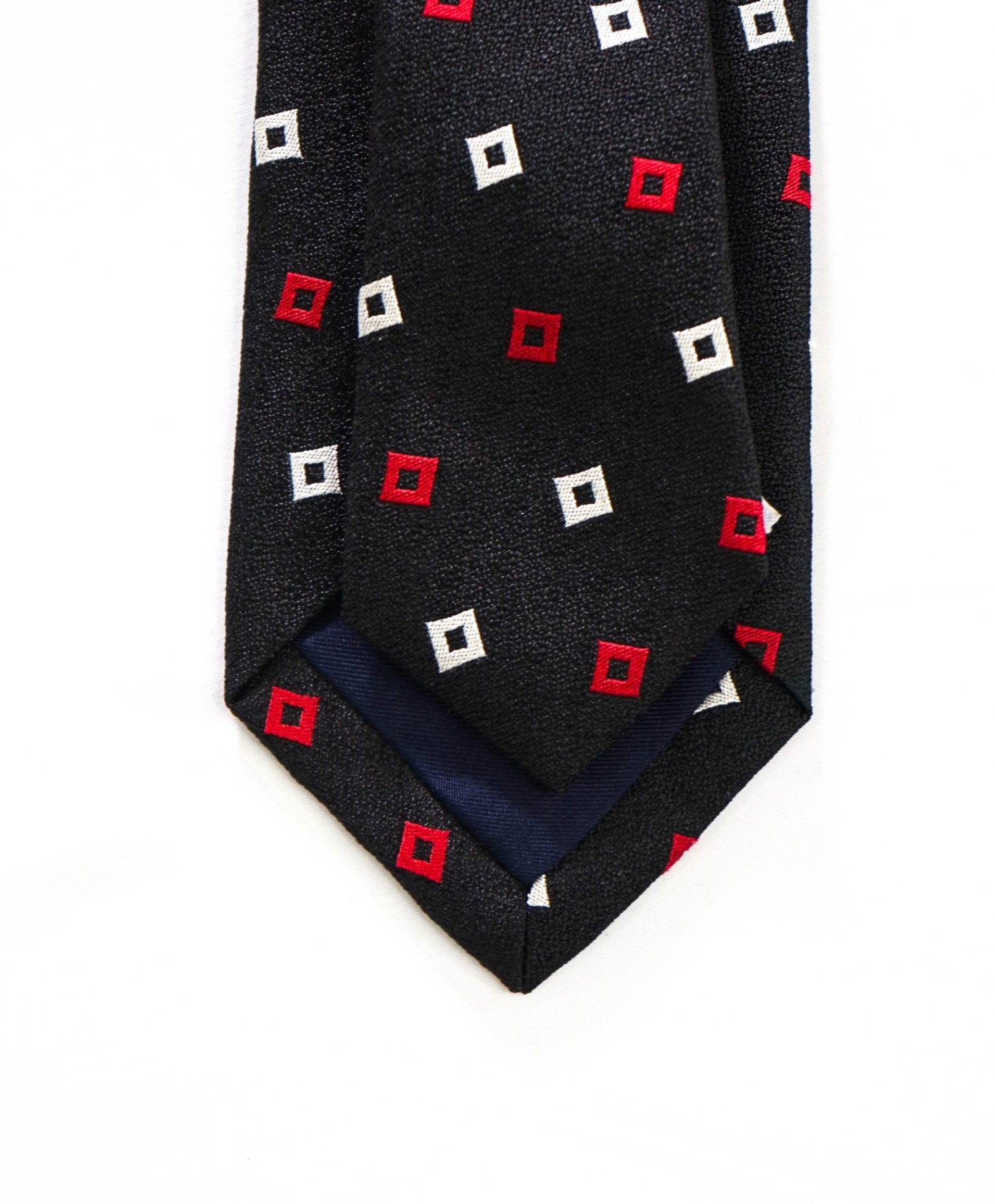 $275 DRAKE'S - Black Geometric Art Deco Silk - 2.75" Tie