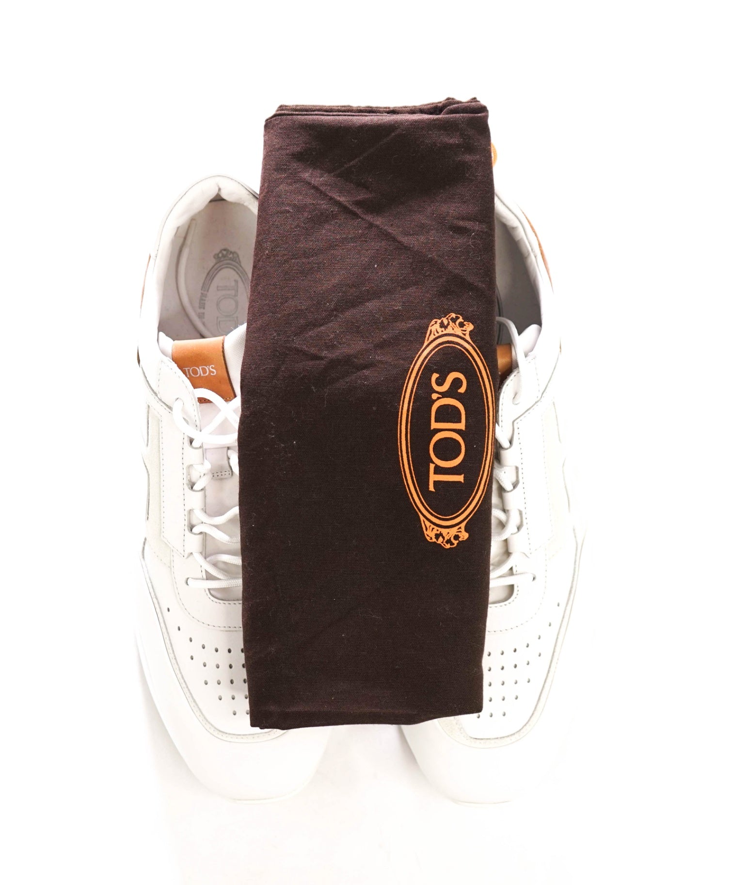 $945 TOD'S - White Leather/Suede Sneakers - US 13 (12UK)