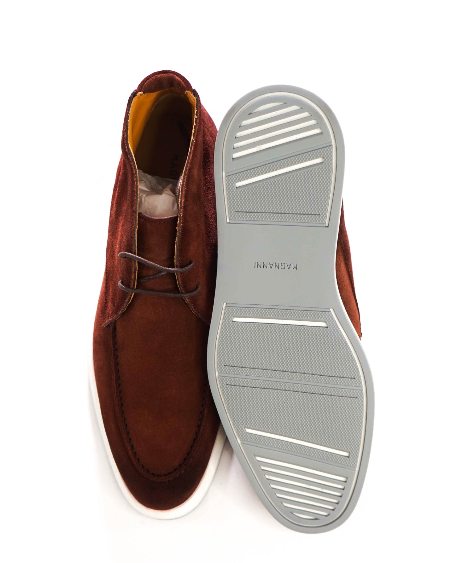 $475 MAGNANNI - Brown Suede Chukka Boots - US 9 (42EU)