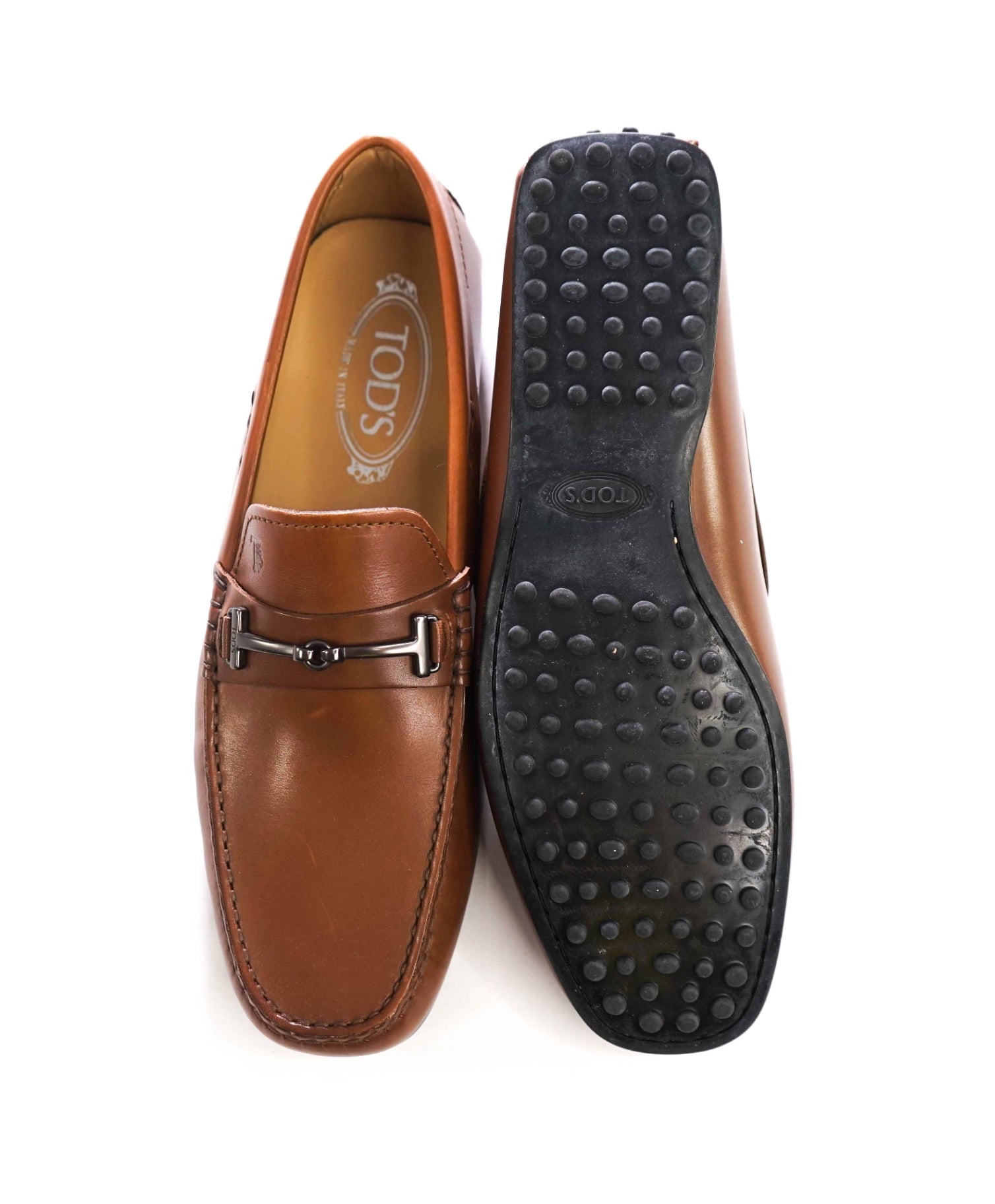 $975 TOD'S - Brown Leather Driving Loafers - US 8.5 (7.5UK)