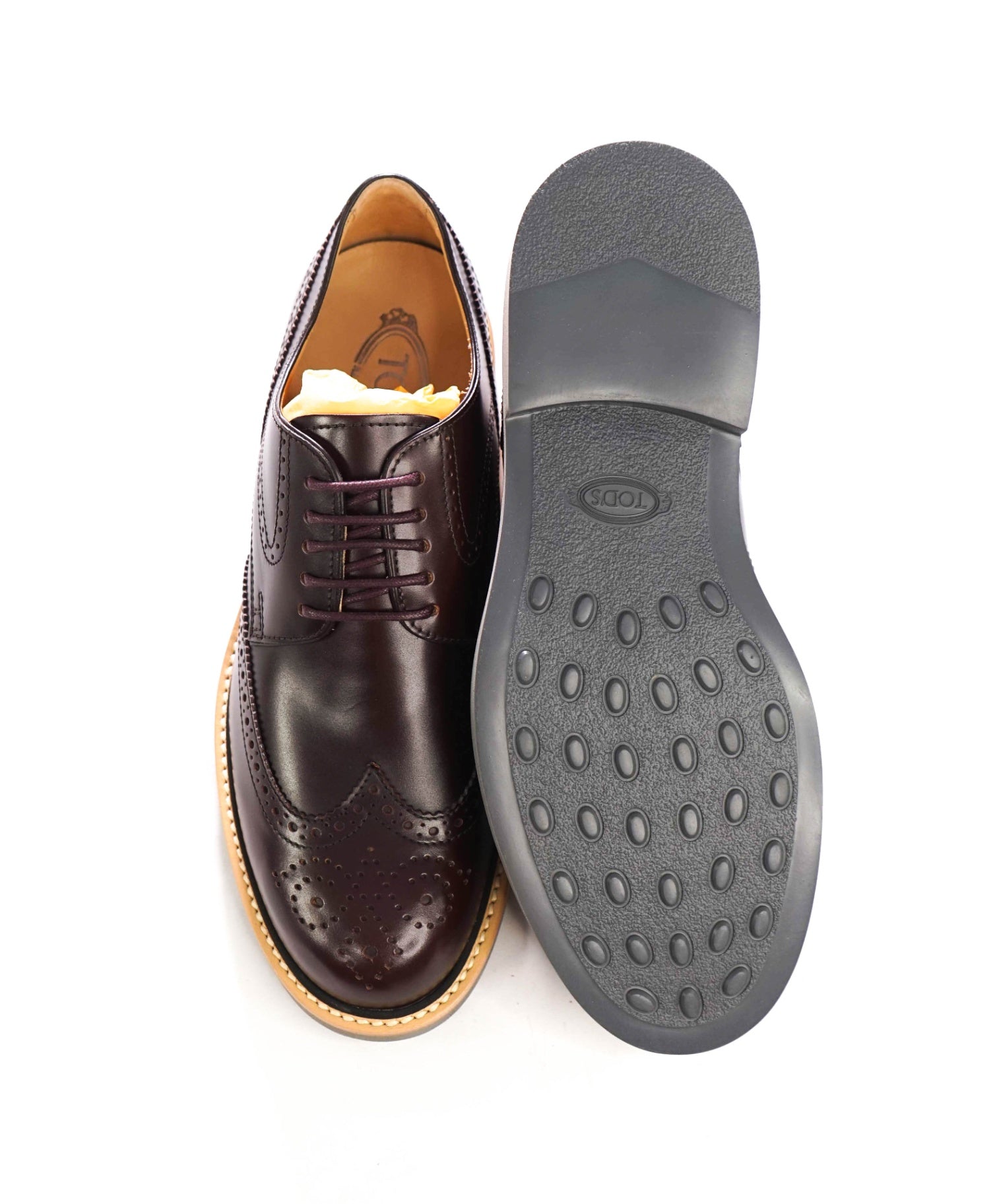 $750 TOD'S - Brown Leather Derby - US 8 (7UK)