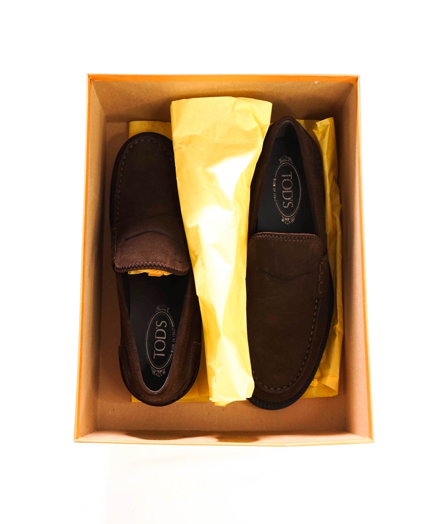 $875 TOD'S - Boston Brown Suede Penny Loafers - US 8 (7UK)