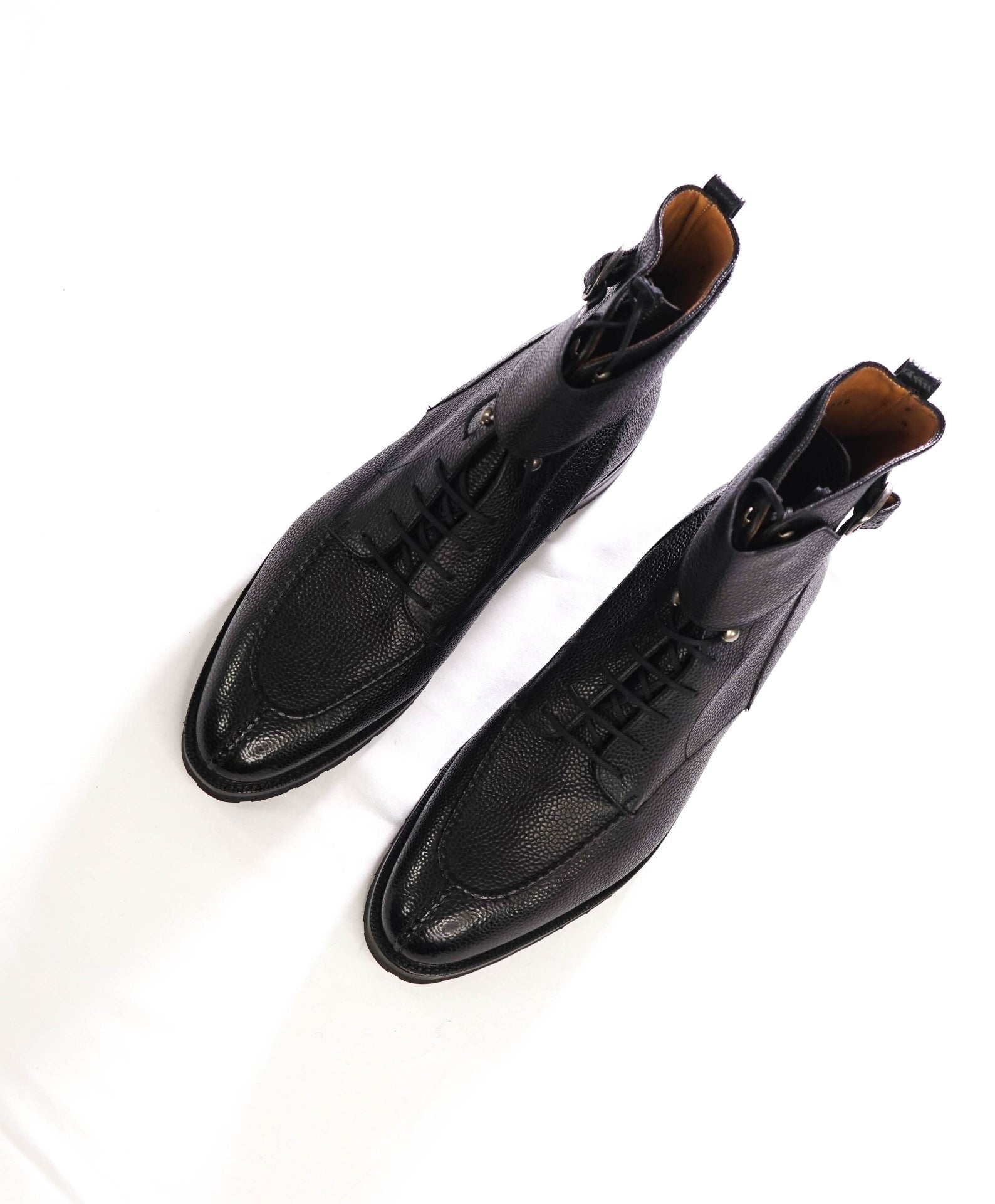 J. FITZPATRICK - Black Leather "COLVILLE" Boots - US 12 (11UK)
